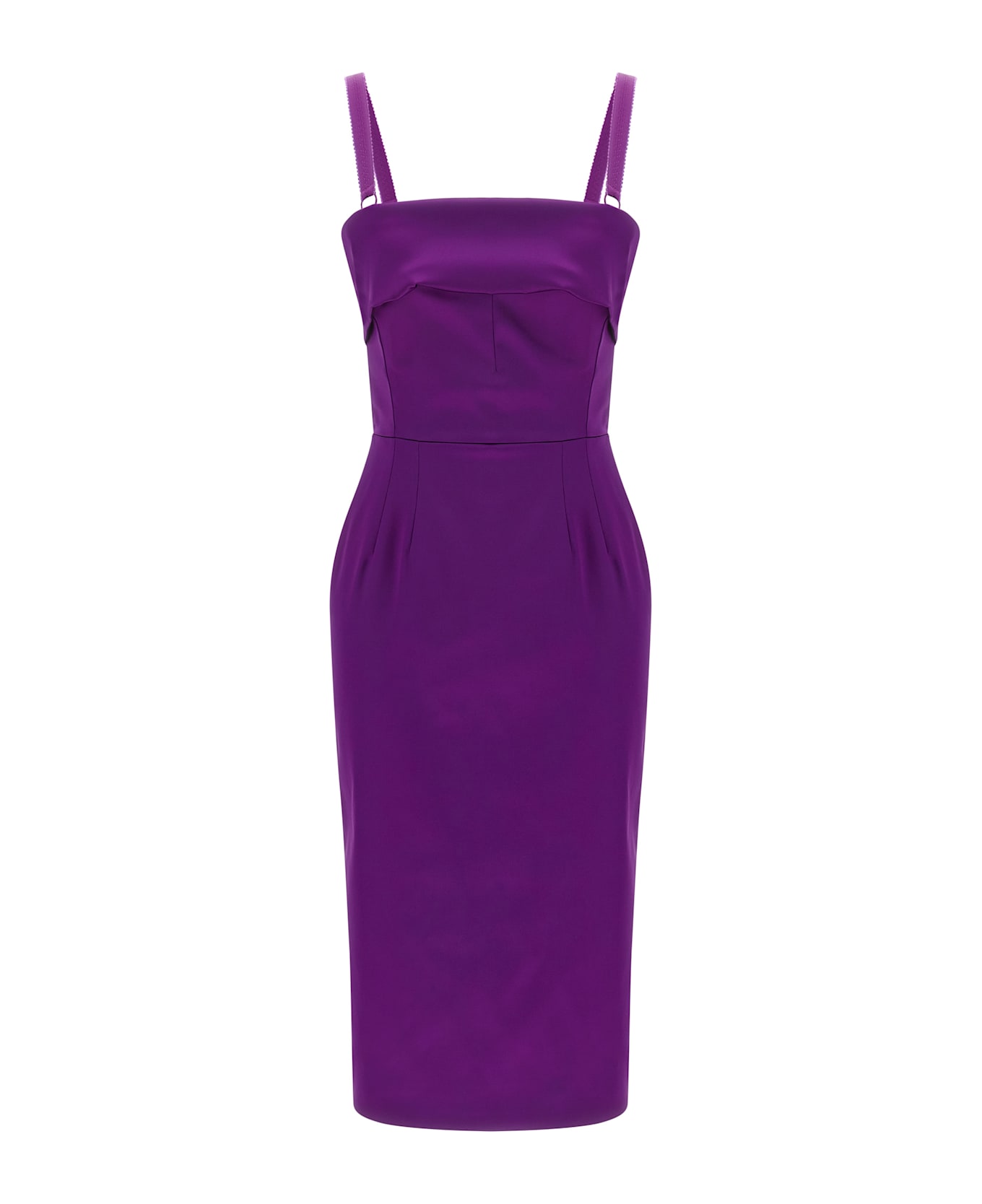 Dolce 
Gabbana Satin Dress - Purple