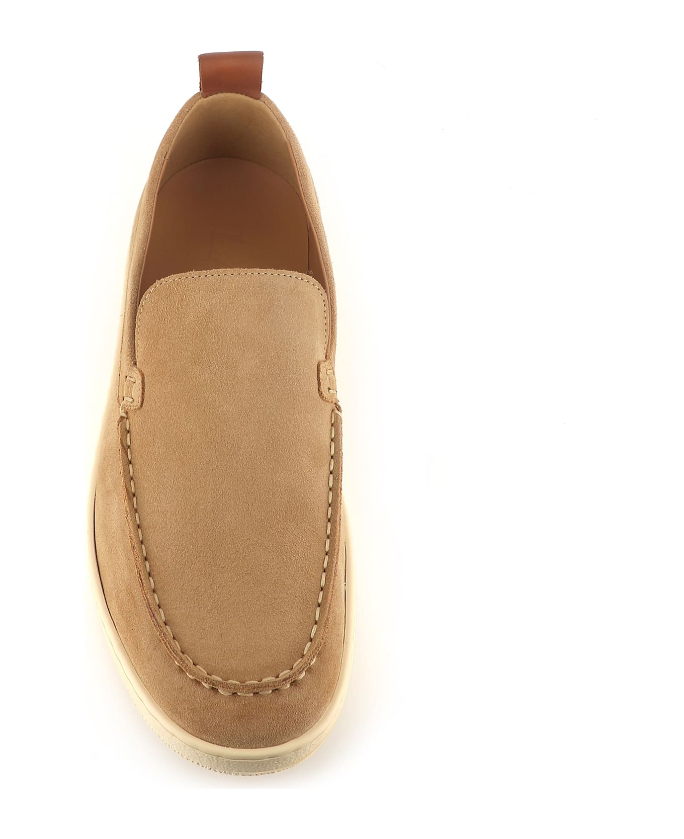 Lanvin Sneakers In Camel Suede - Beige