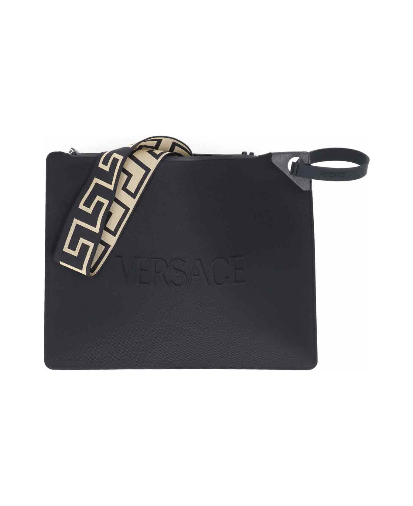 Versace One-piece Swimsuit 
greca
 - BLACK
