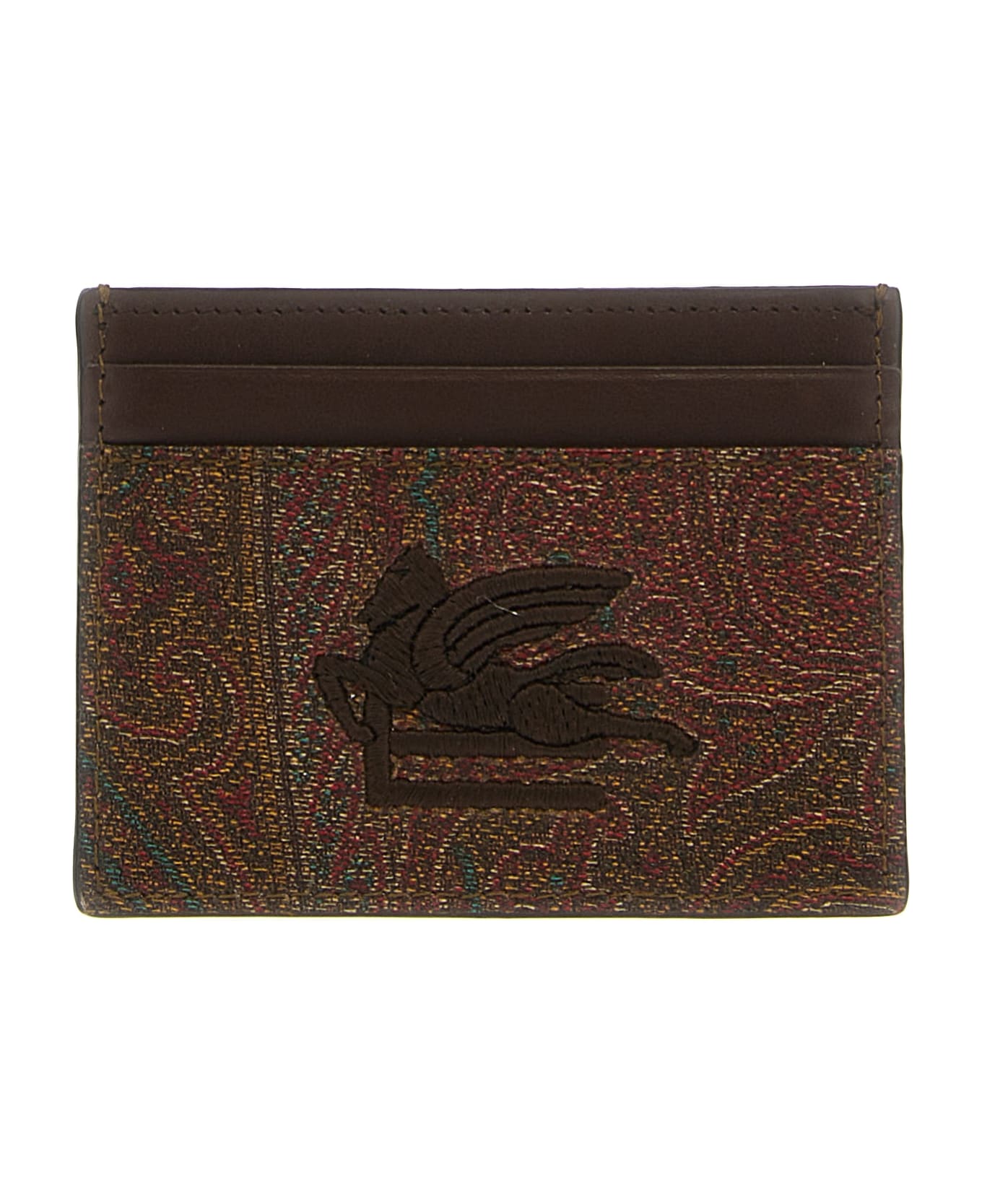 Etro Paisley Card Holder - Brown 財布
