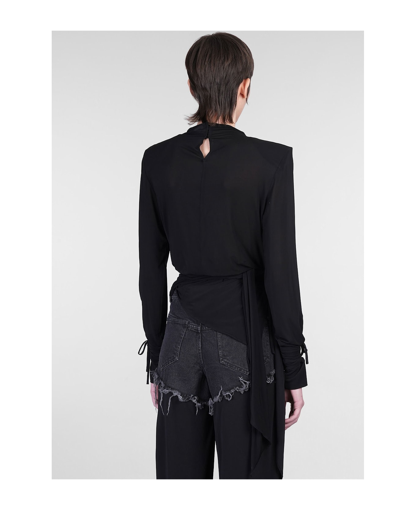 Christopher Esber Topwear In Black Viscose - black