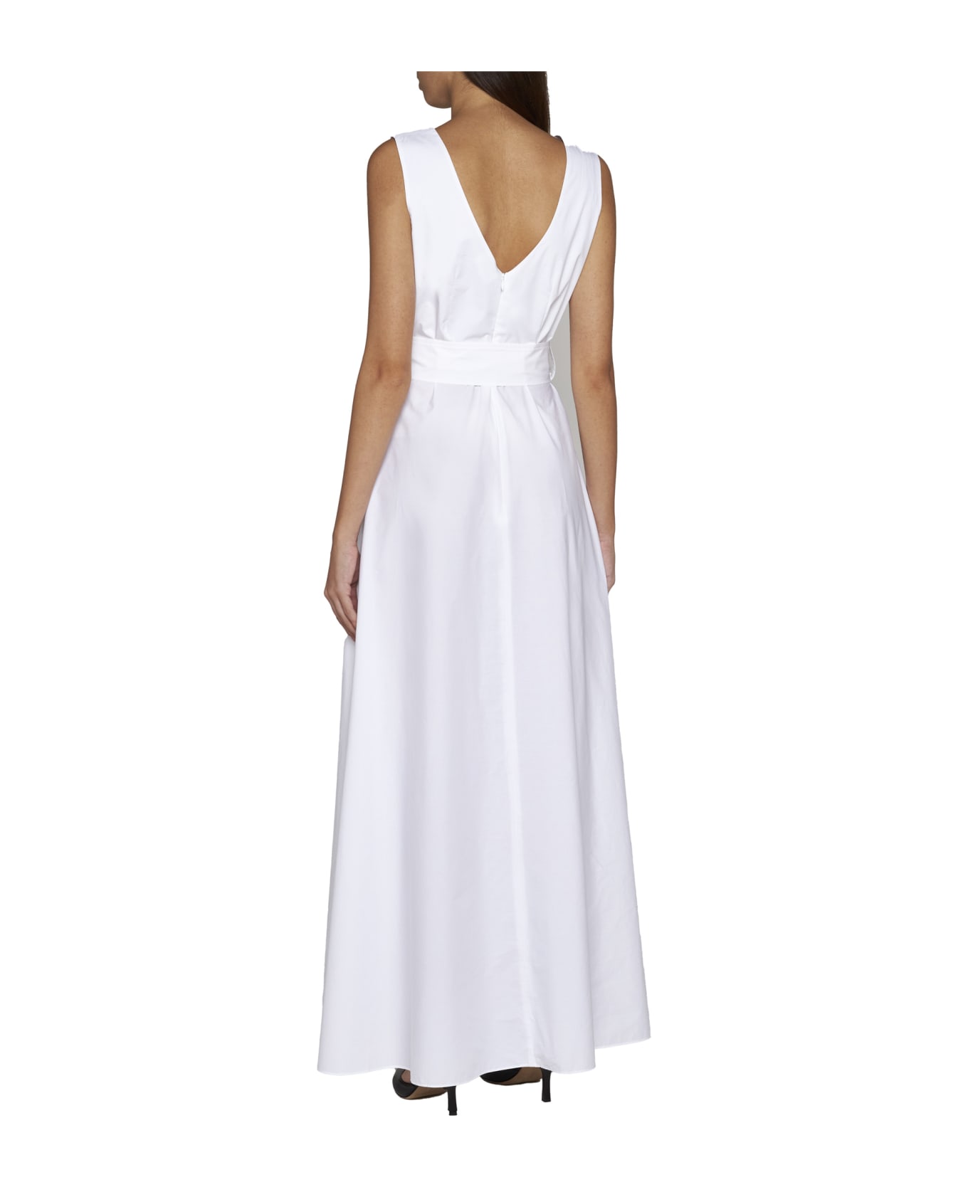 Parosh Dress - Bianco ワンピース＆ドレス