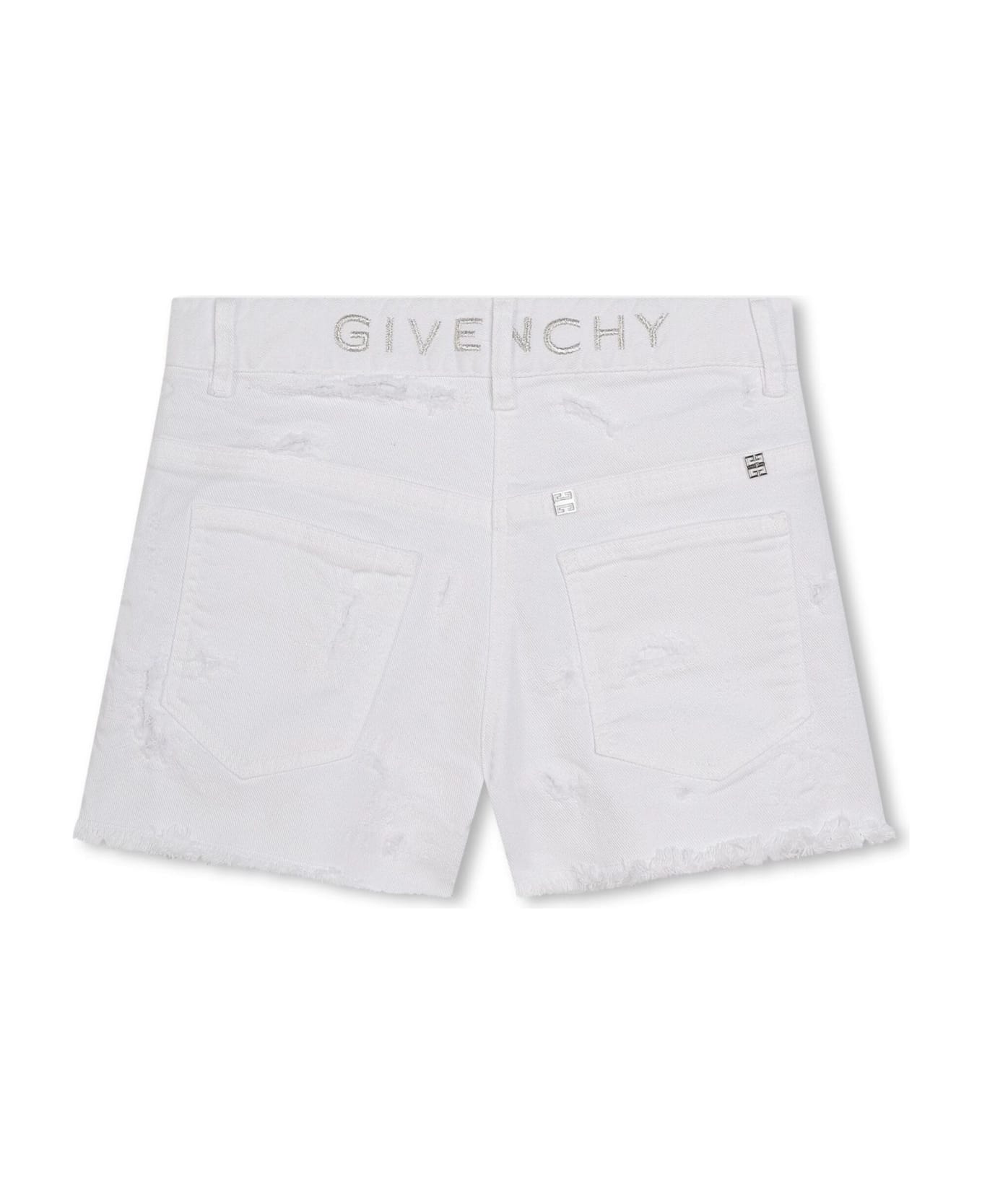Givenchy Kids Shorts White - White