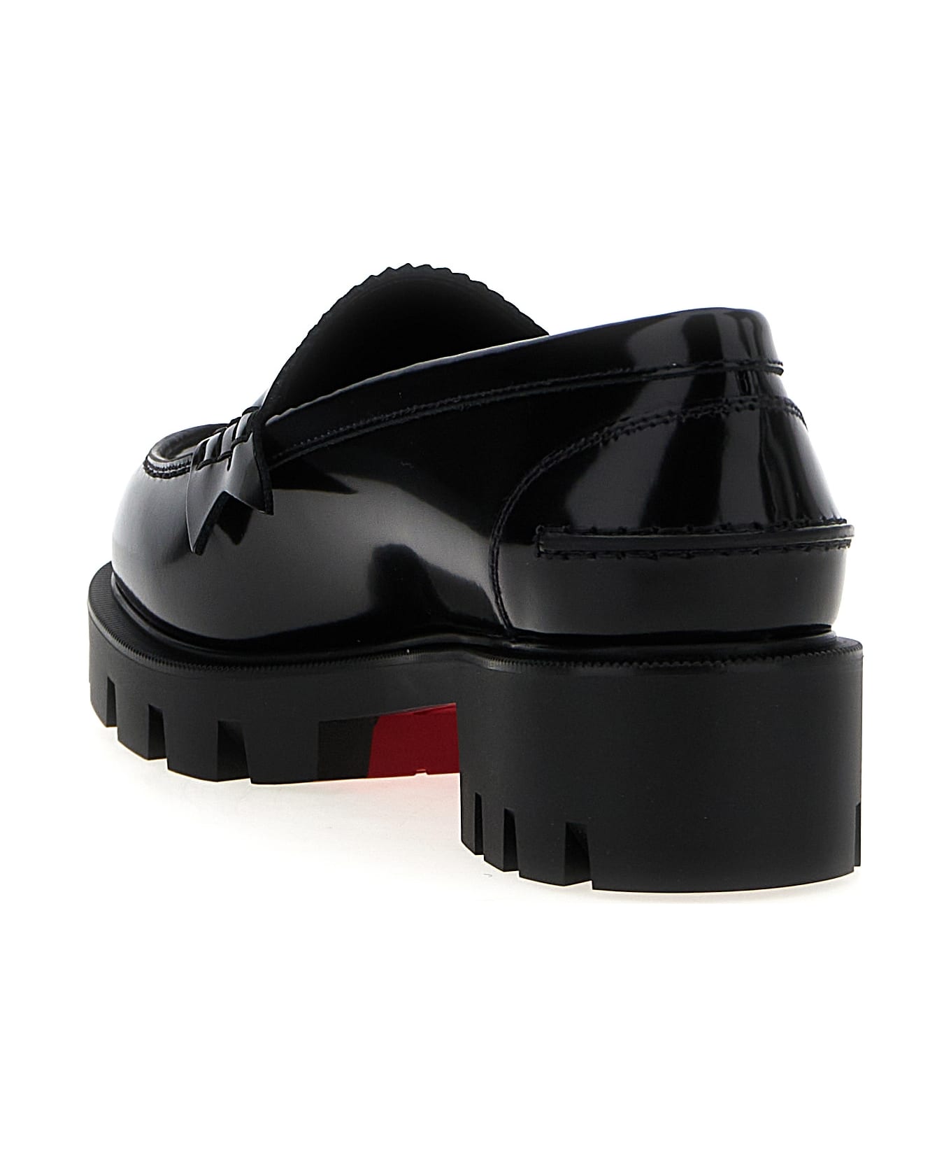 Christian Louboutin 'penny Lug' Loafers - Black  