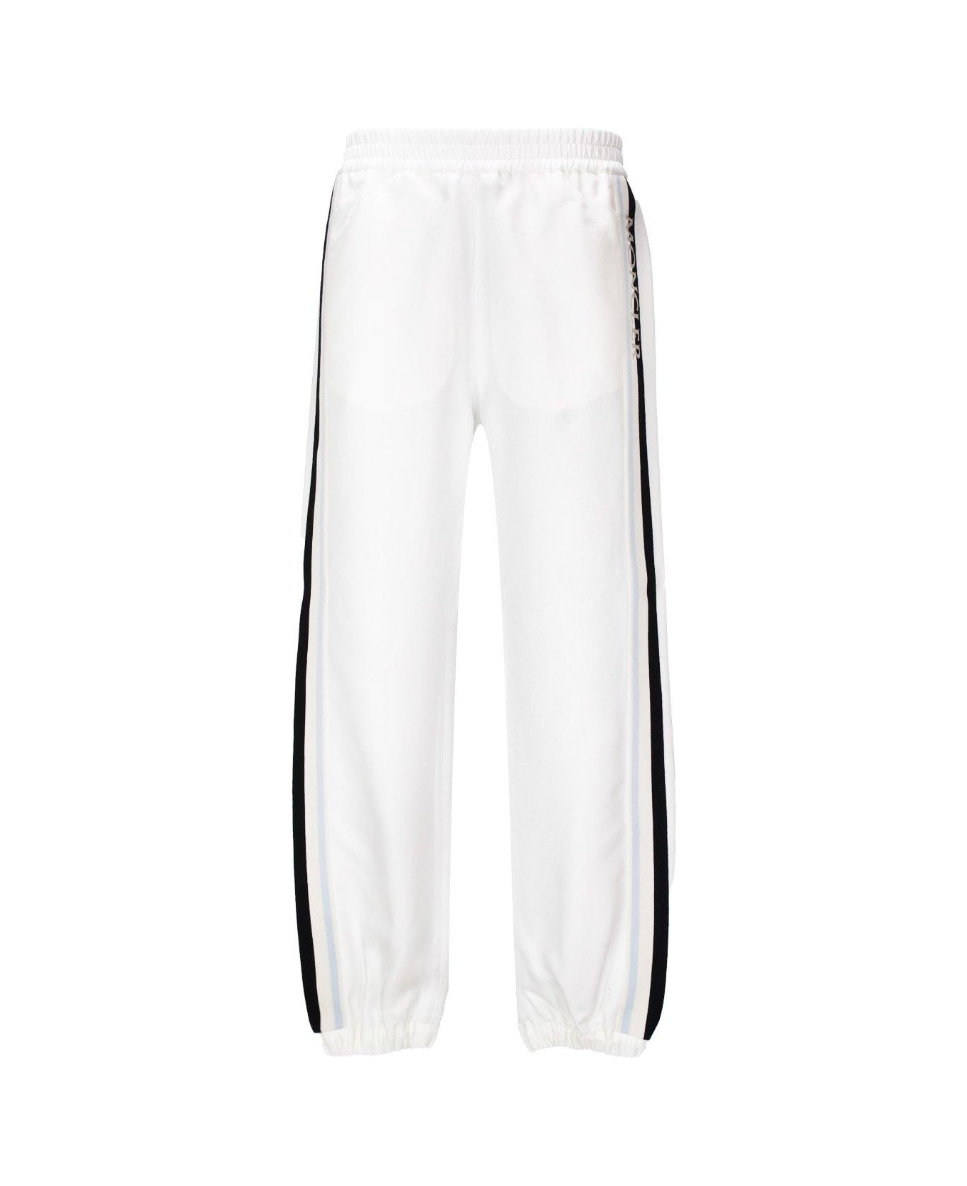Moncler Side Striped Trousers - White スウェットパンツ