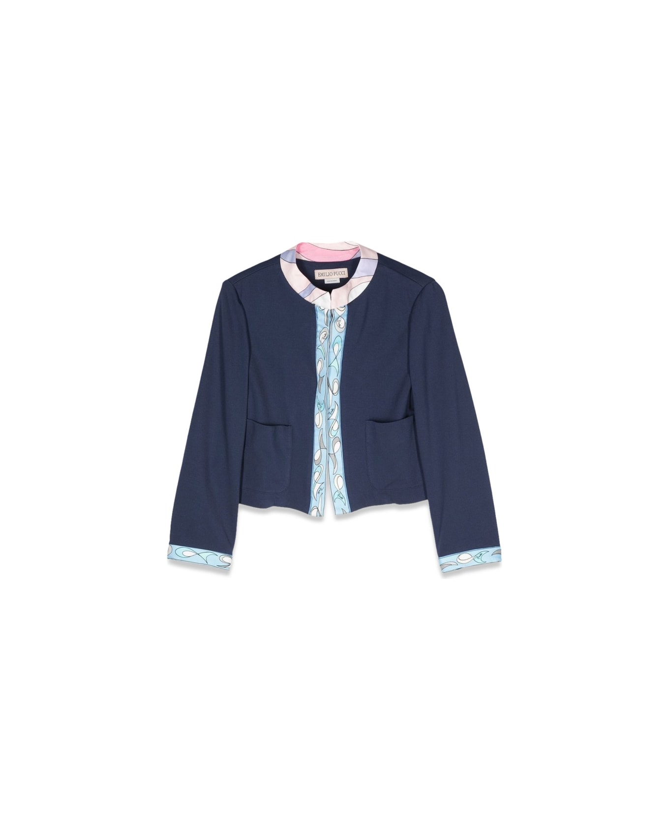 Pucci Knitted Jacket - BLUE