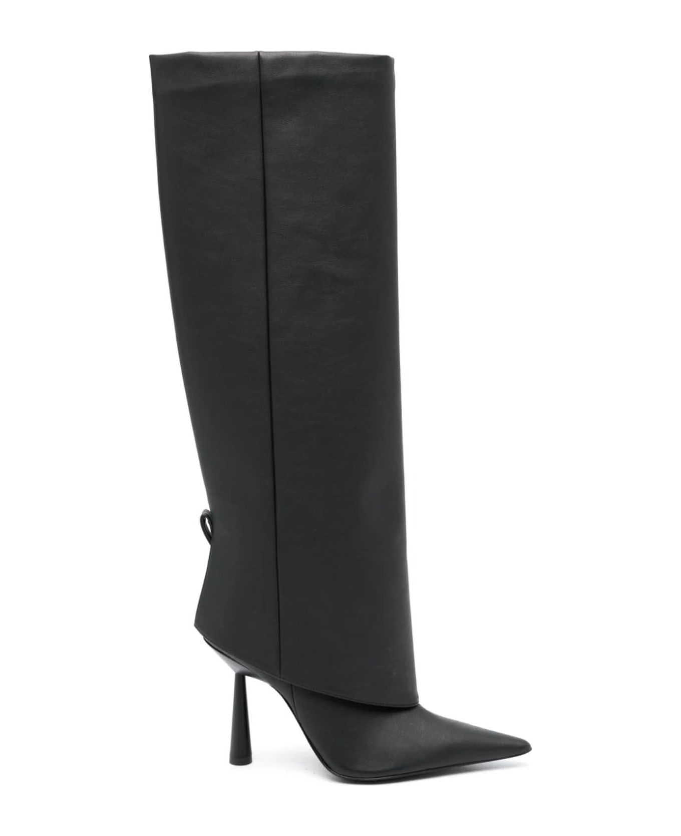 GIA BORGHINI Black Faux Leather Ros 31 Boots - Black