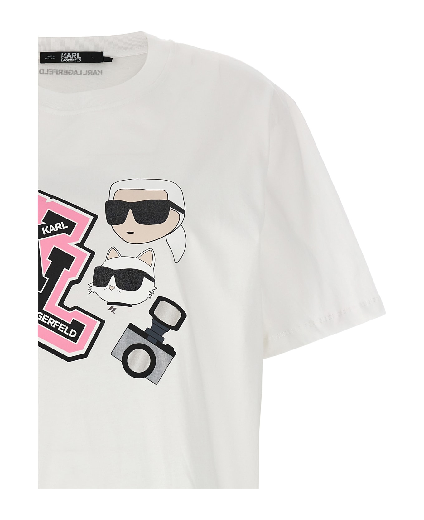 Karl Lagerfeld 'oversized Ikonik' T-shirt - White