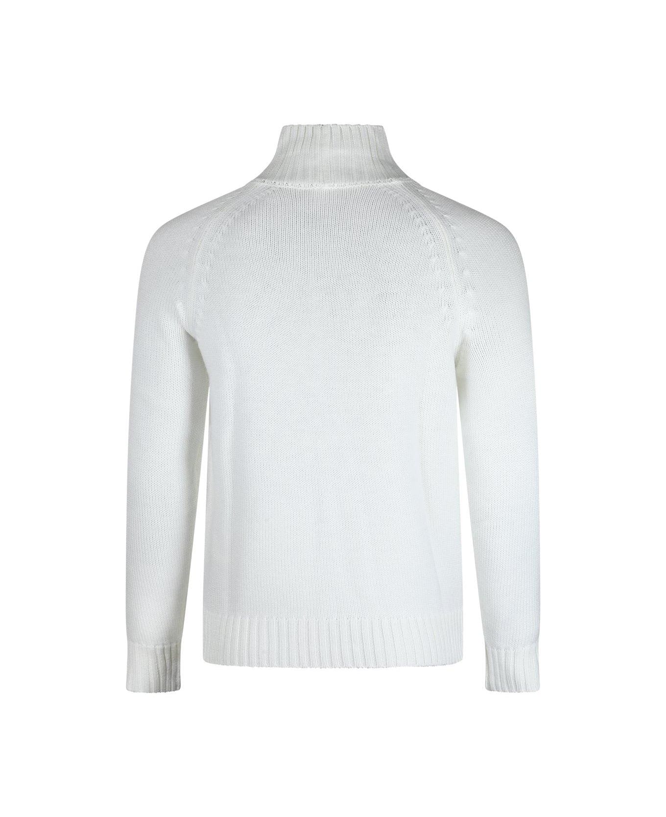 Eleventy High-neck Knitted Jumper Eleventy - AVORY