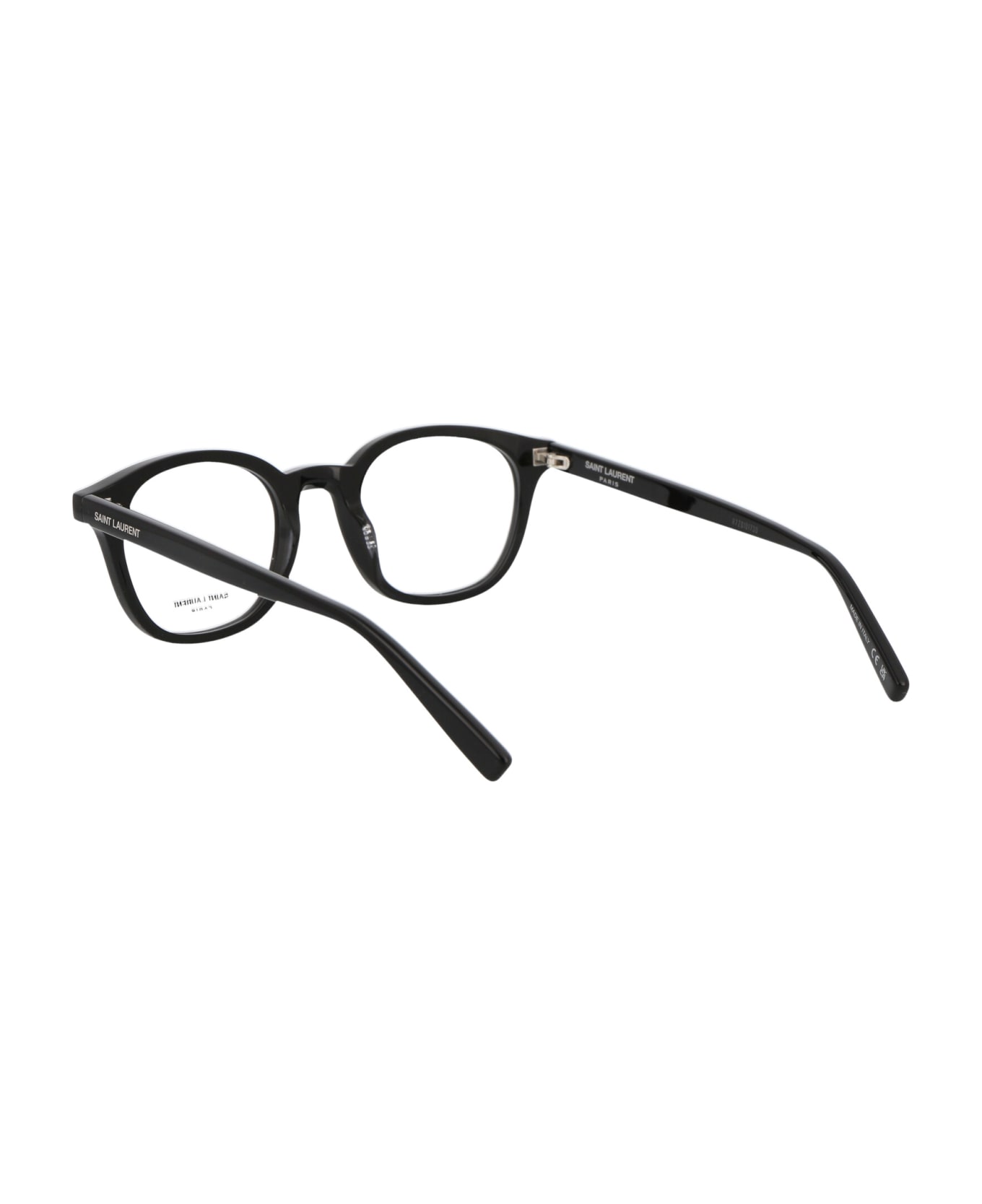 Saint Laurent Eyewear Sl 588 Glasses - 001 BLACK BLACK TRANSPARENT