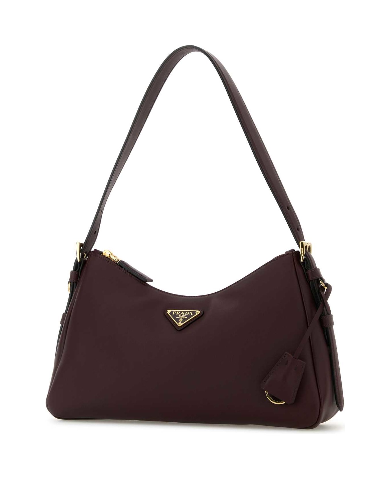Prada Grape Leather Medium Aimã©e Shoulder Bag - BORDEAUXN