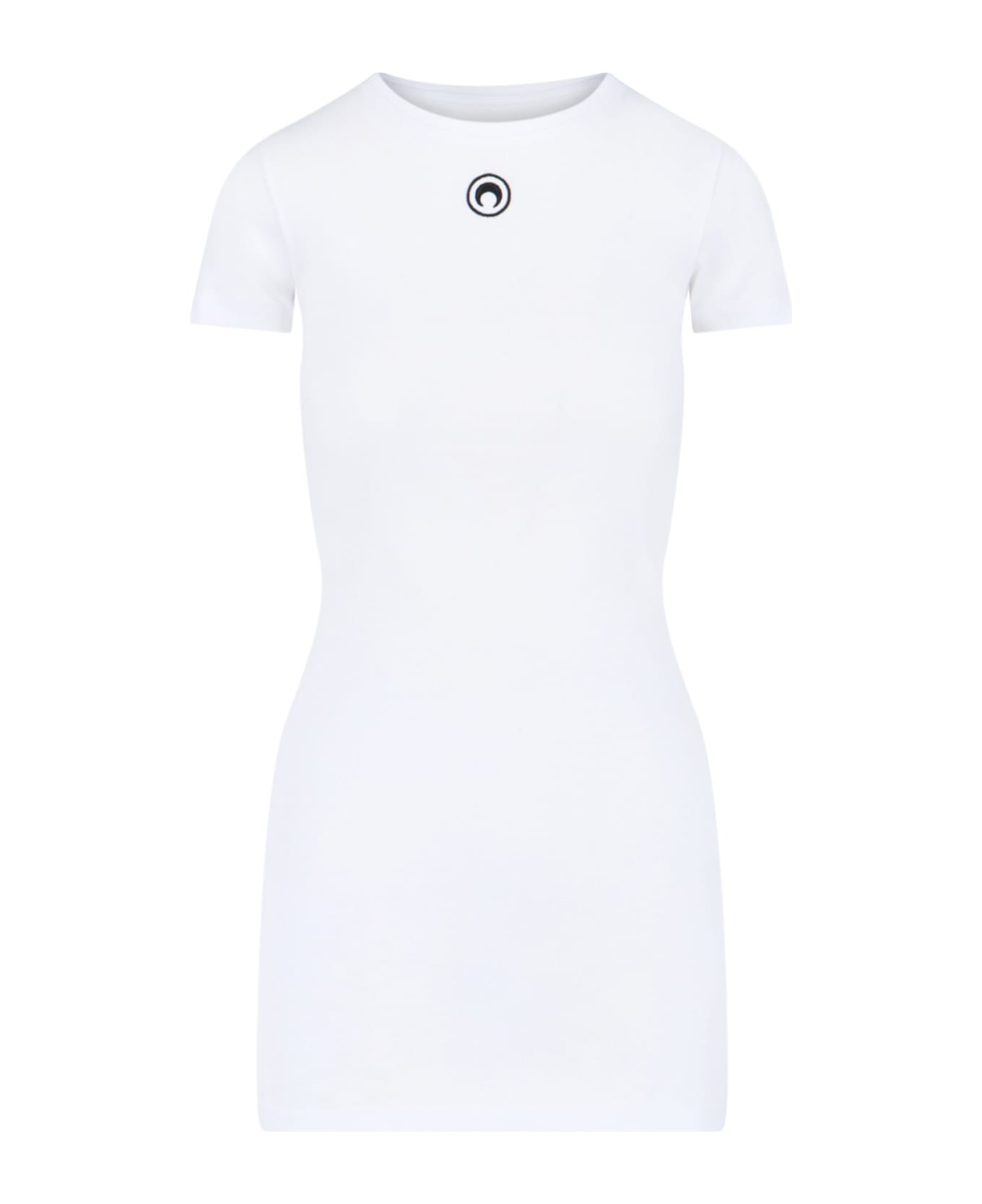 Marine Serre Logo Mini Dress - White