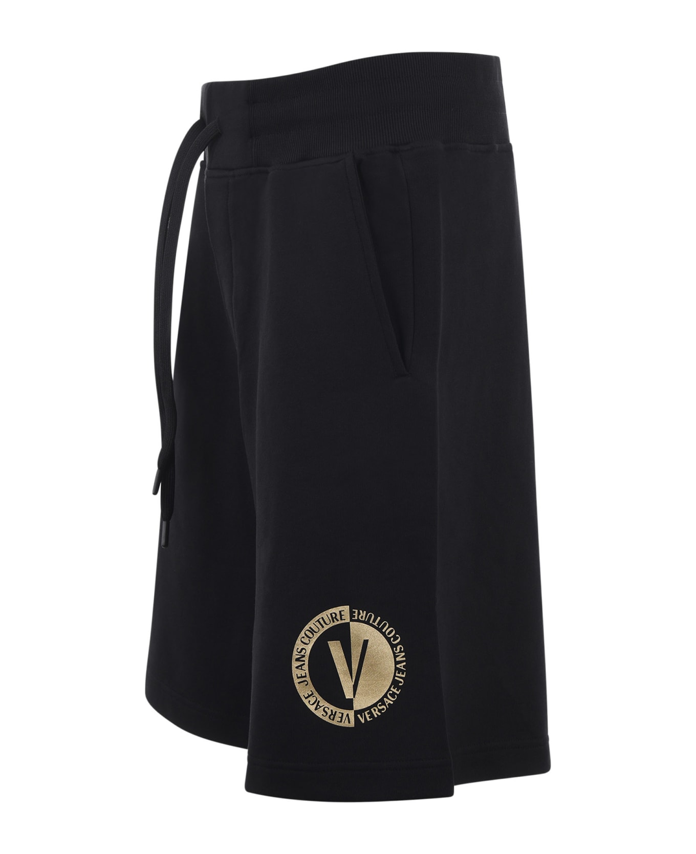 Versace Jeans Couture Cotton Shorts - BLACK