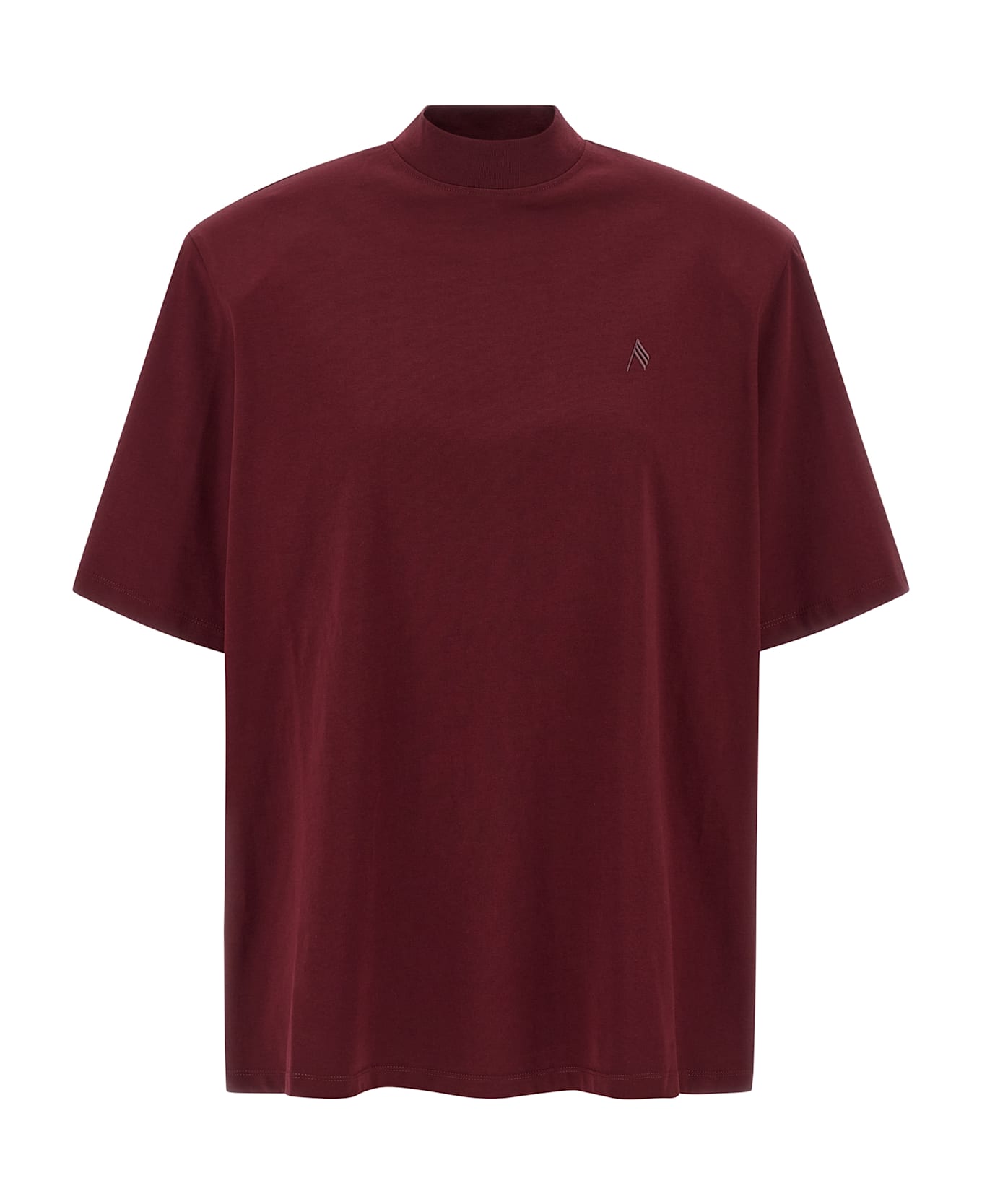 The Attico Maxi Shoulder Strap T-shirt - Bordeaux