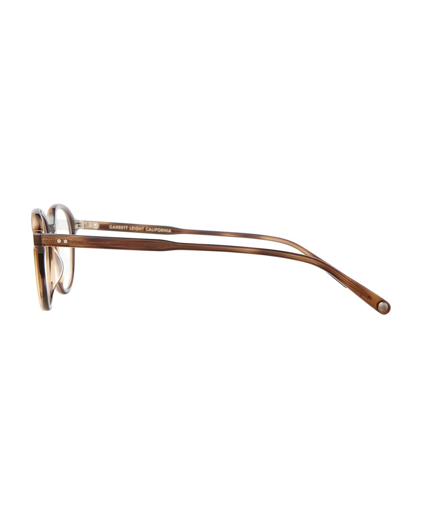 Garrett Leight Franklin Spotted Brown Shell Glasses - Spotted Brown Shell