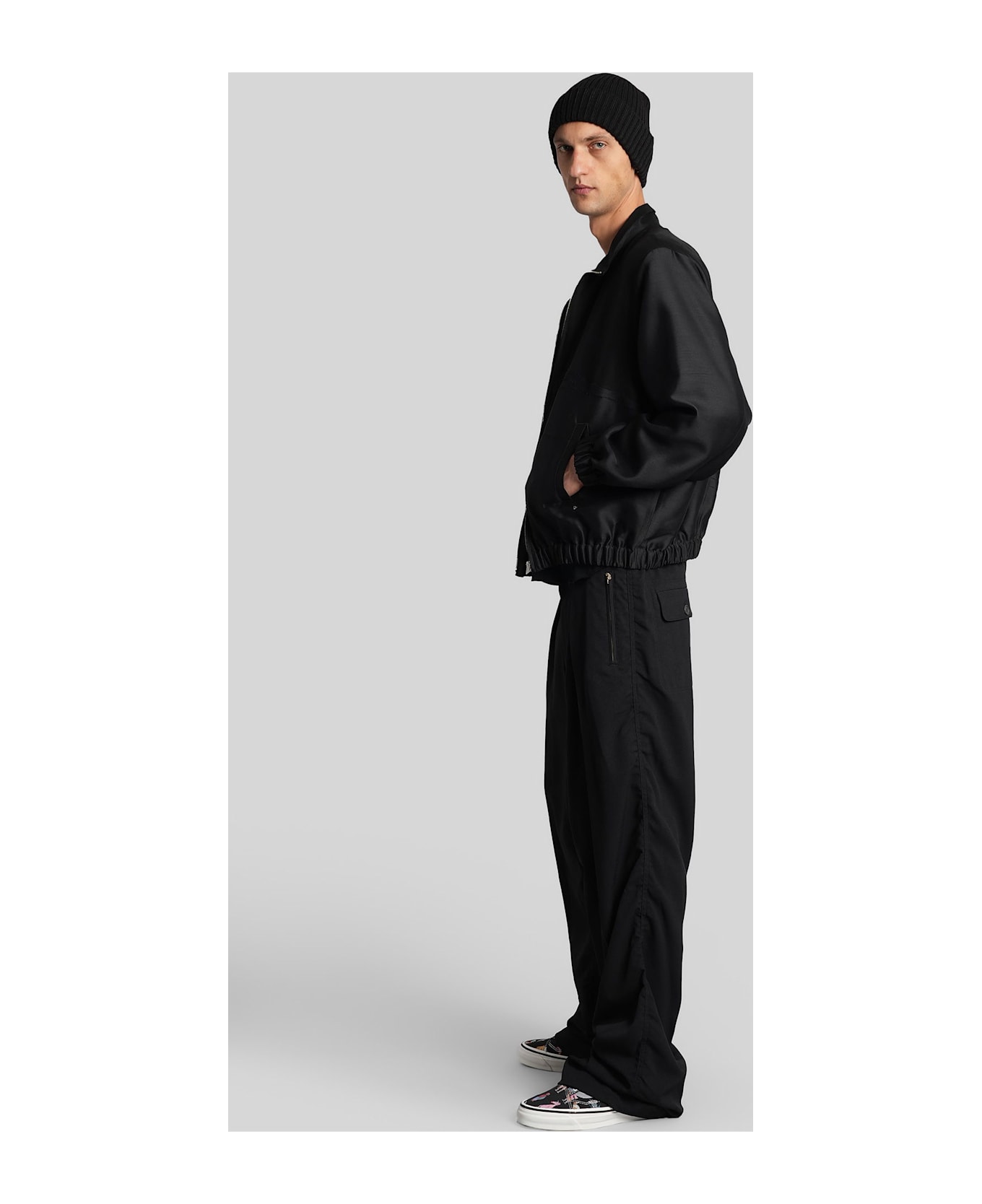 Undercover Jun Takahashi Bomber Jacket In Black Wool - black