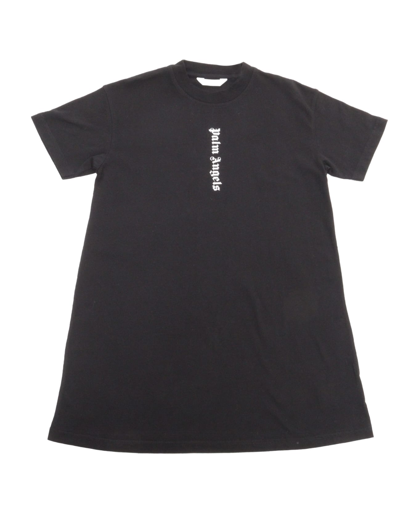 Palm Angels Black T-shirt Dress - BLACK ワンピース＆ドレス