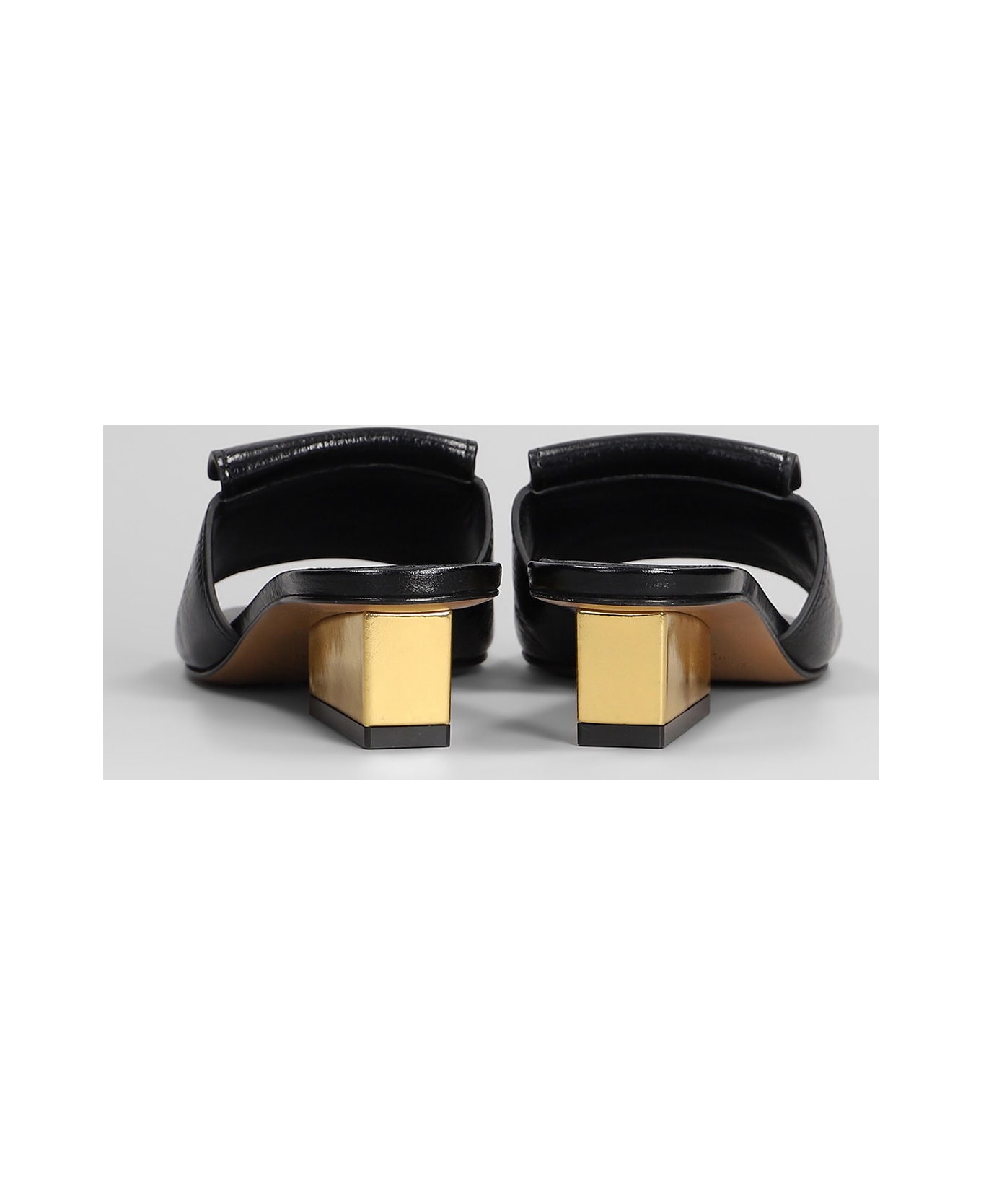 Marni Slipper-mule In Black Leather - black