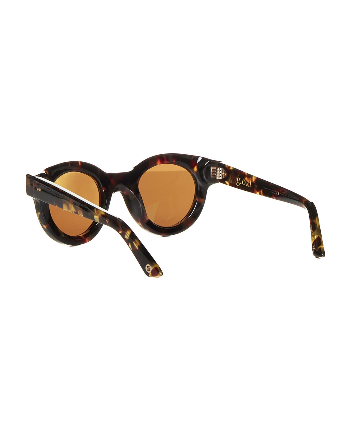 g.o.d Sunglasses - Yellow tortoise w brown lens