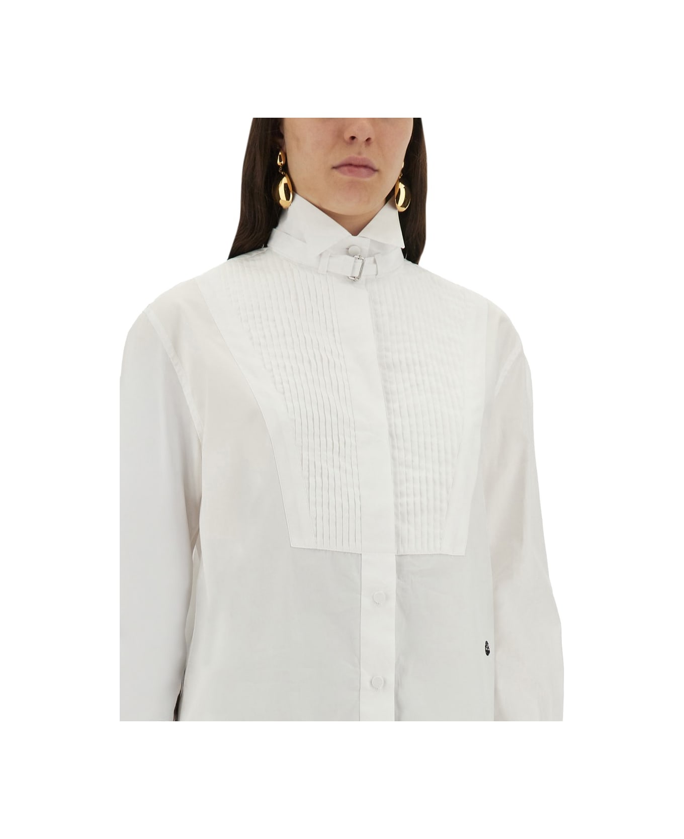 Alexander McQueen Tuxedo Shirt - OPTICALWHITE