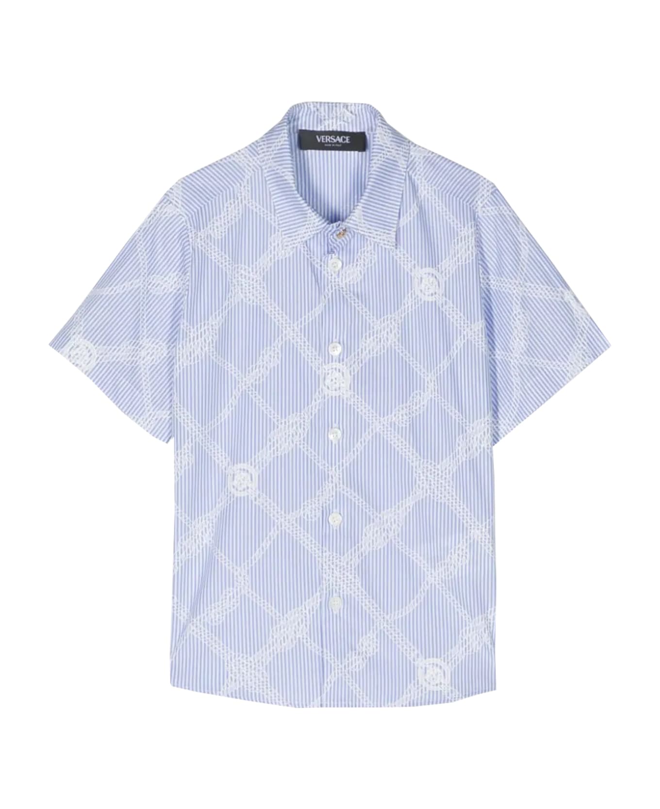 Versace Nautical Medusa Shirt - Light blue シャツ