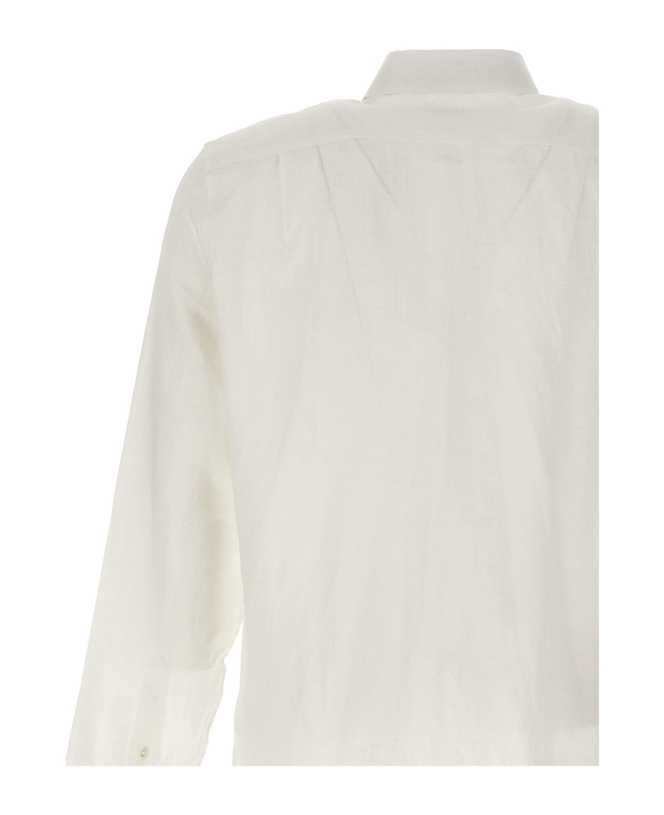 Lacoste Linen Shirt - Bianco