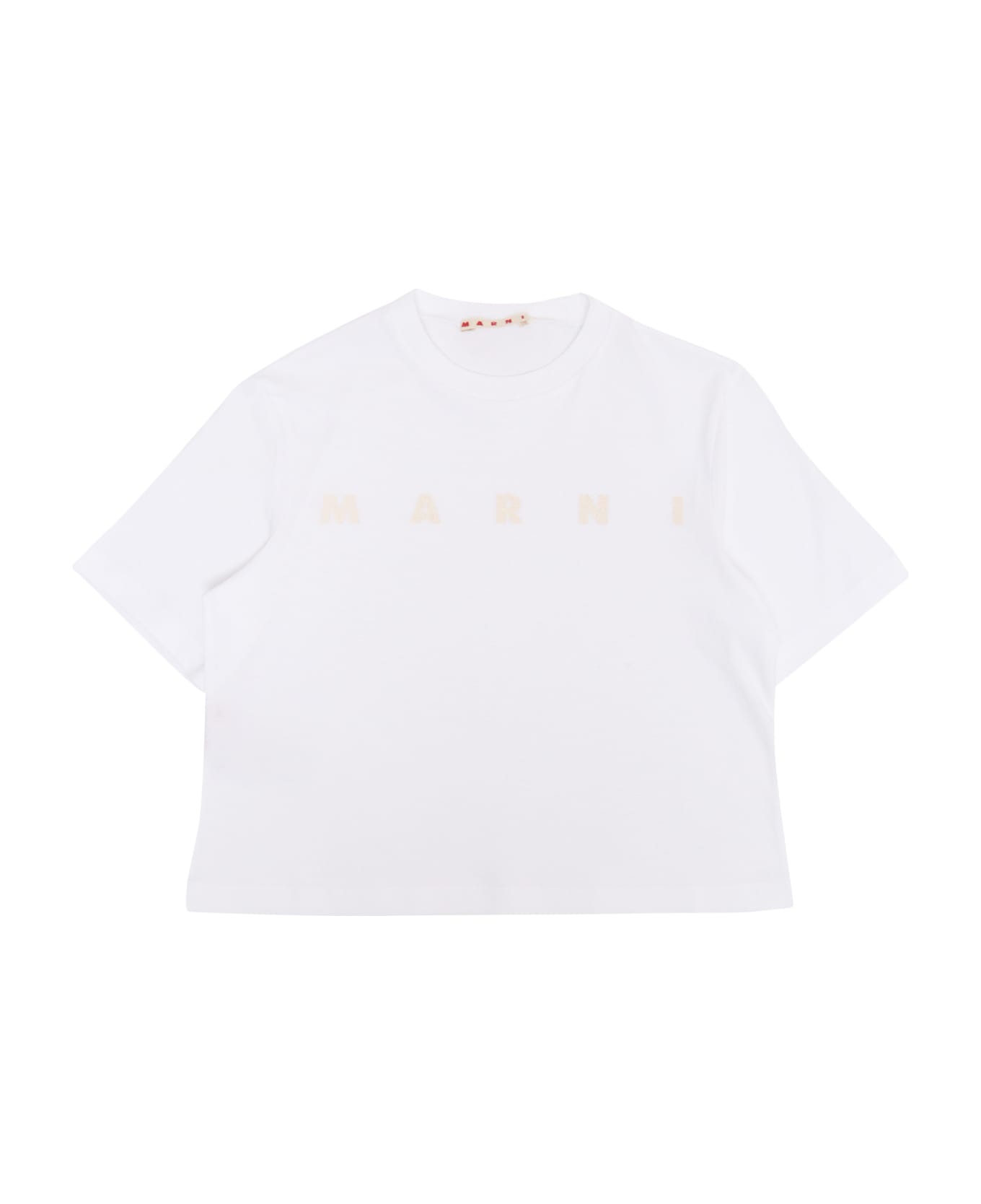 Marni White Cropped T-shirt - WHITE