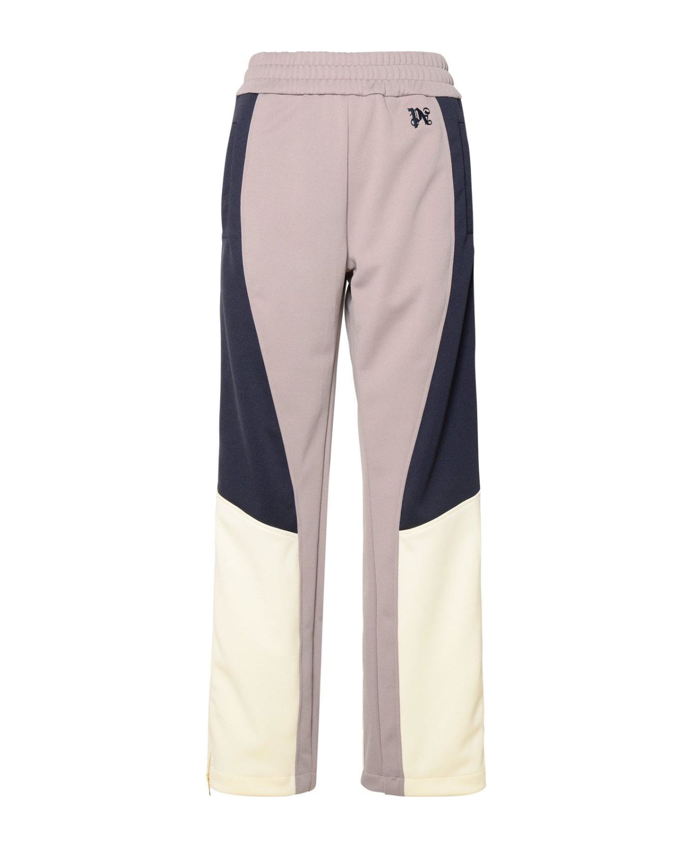 Palm Angels Logo Embroidered Colour-blocked Track Pants - Lilac mul