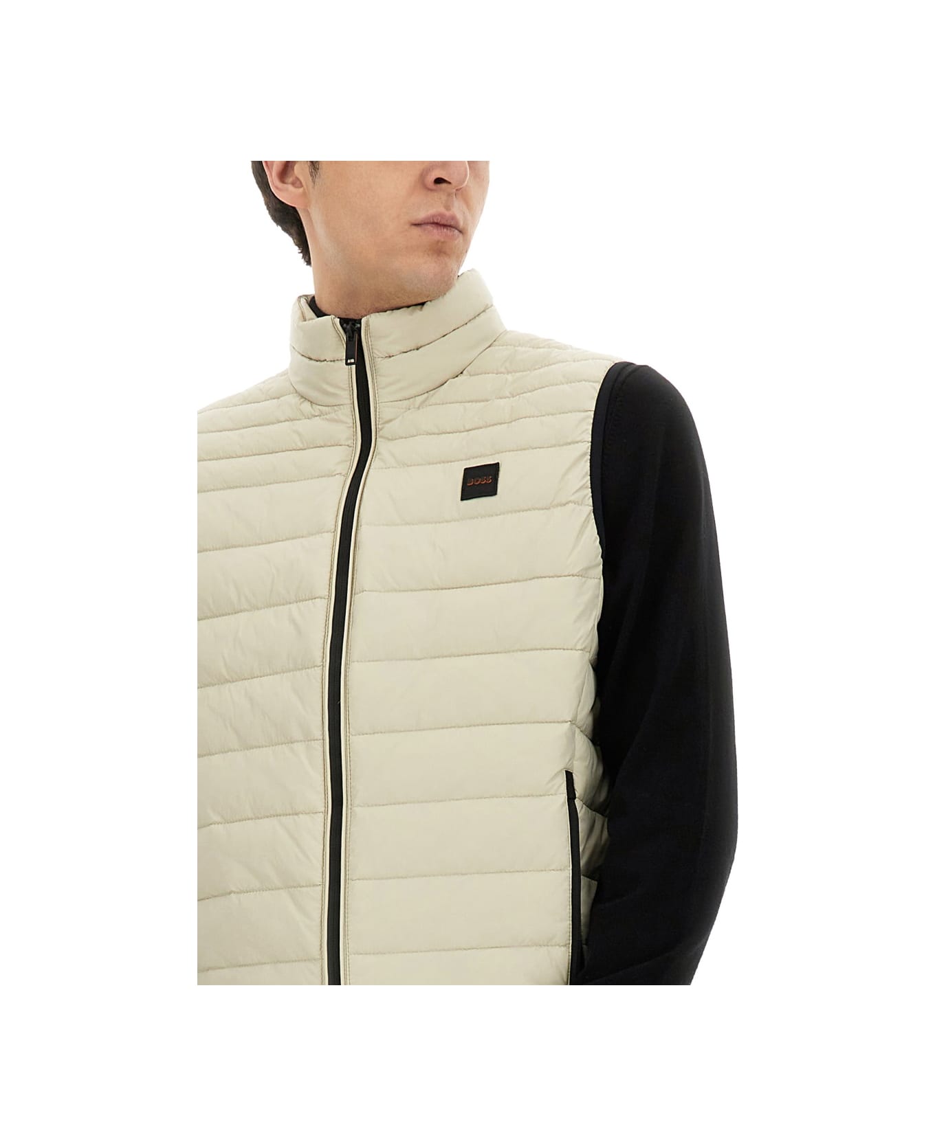 Hugo Boss Padded Vest - BEIGE