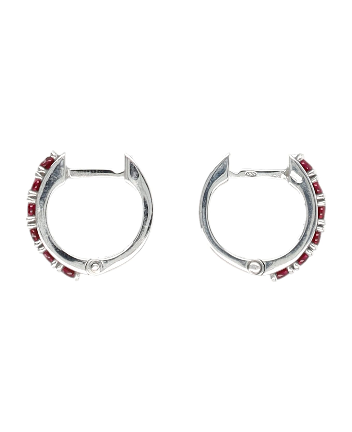Emanuele Bicocchi Crystal Hoop Earrings - RUBY