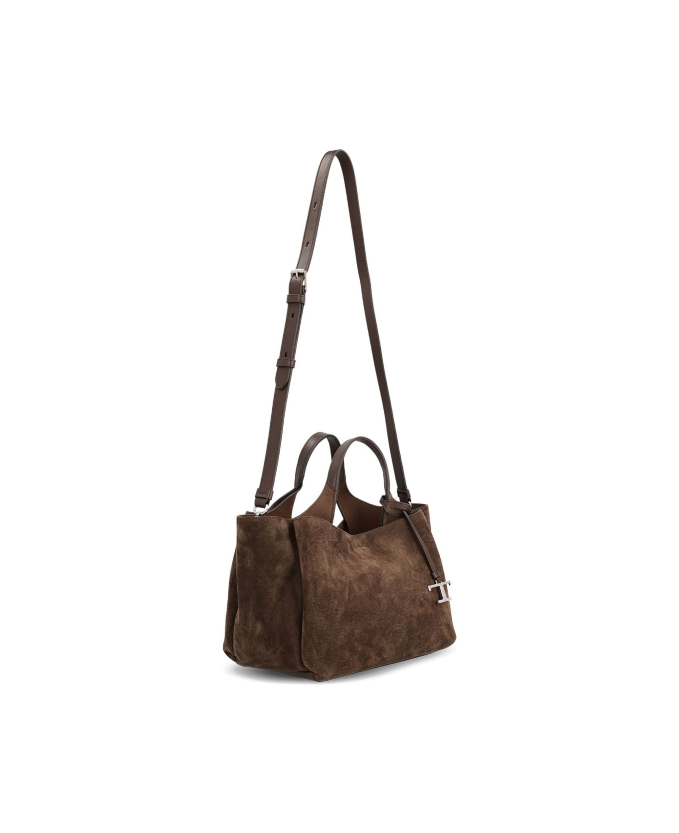 Tod
s Micro Leather Tote Bag - Marrone scuro