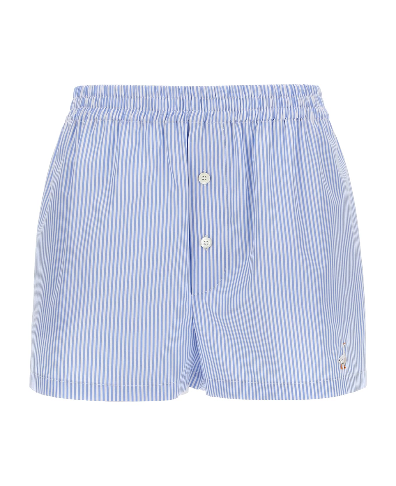 Moschino Poplin Shorts - BLUE/WHITE
