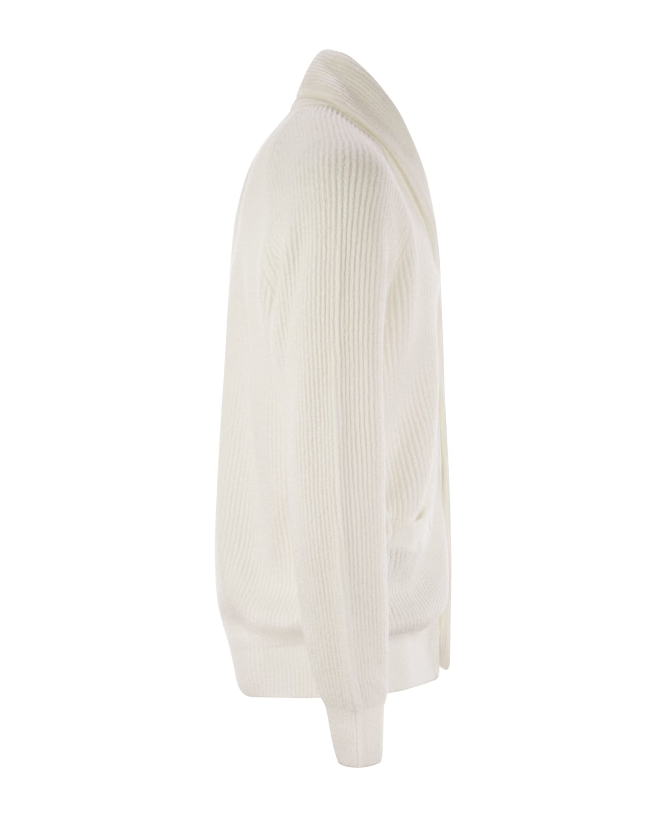 Brunello Cucinelli Shawl Lapel Knitted Cardigan - NEVE