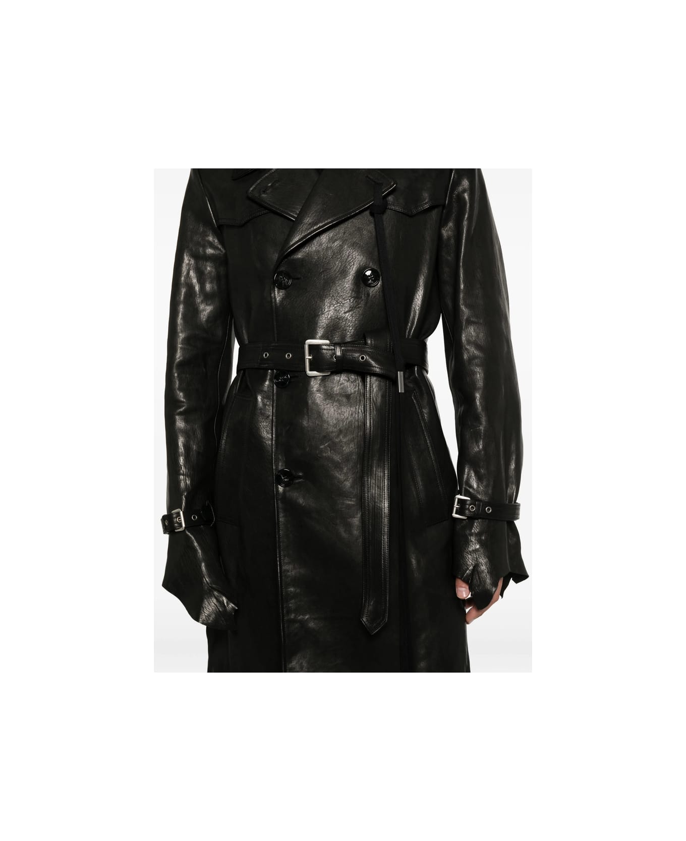 Ann Demeulemeester Coat - BLACK