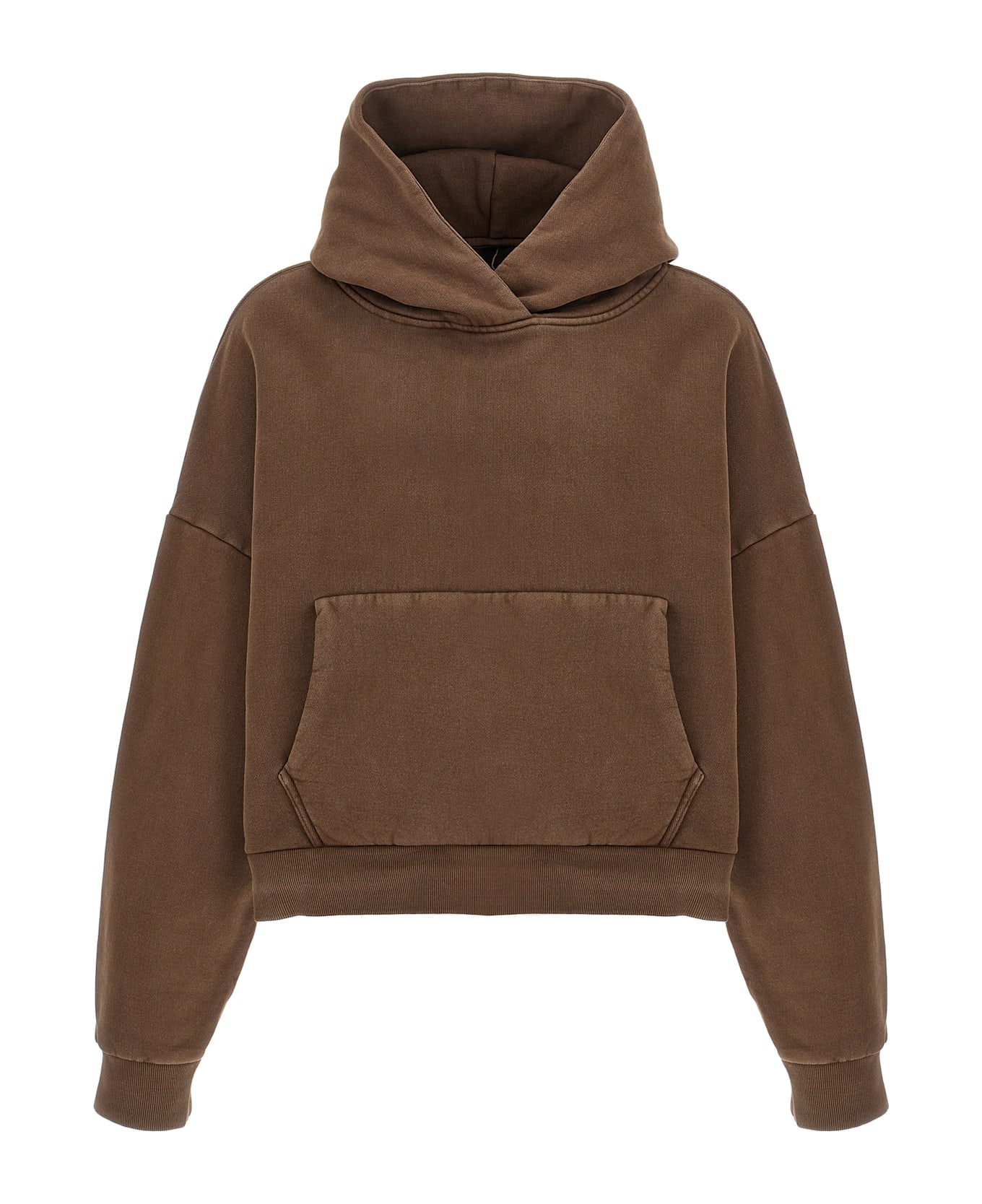 Entire Studios Cropped Hoodie - Bt Brunette