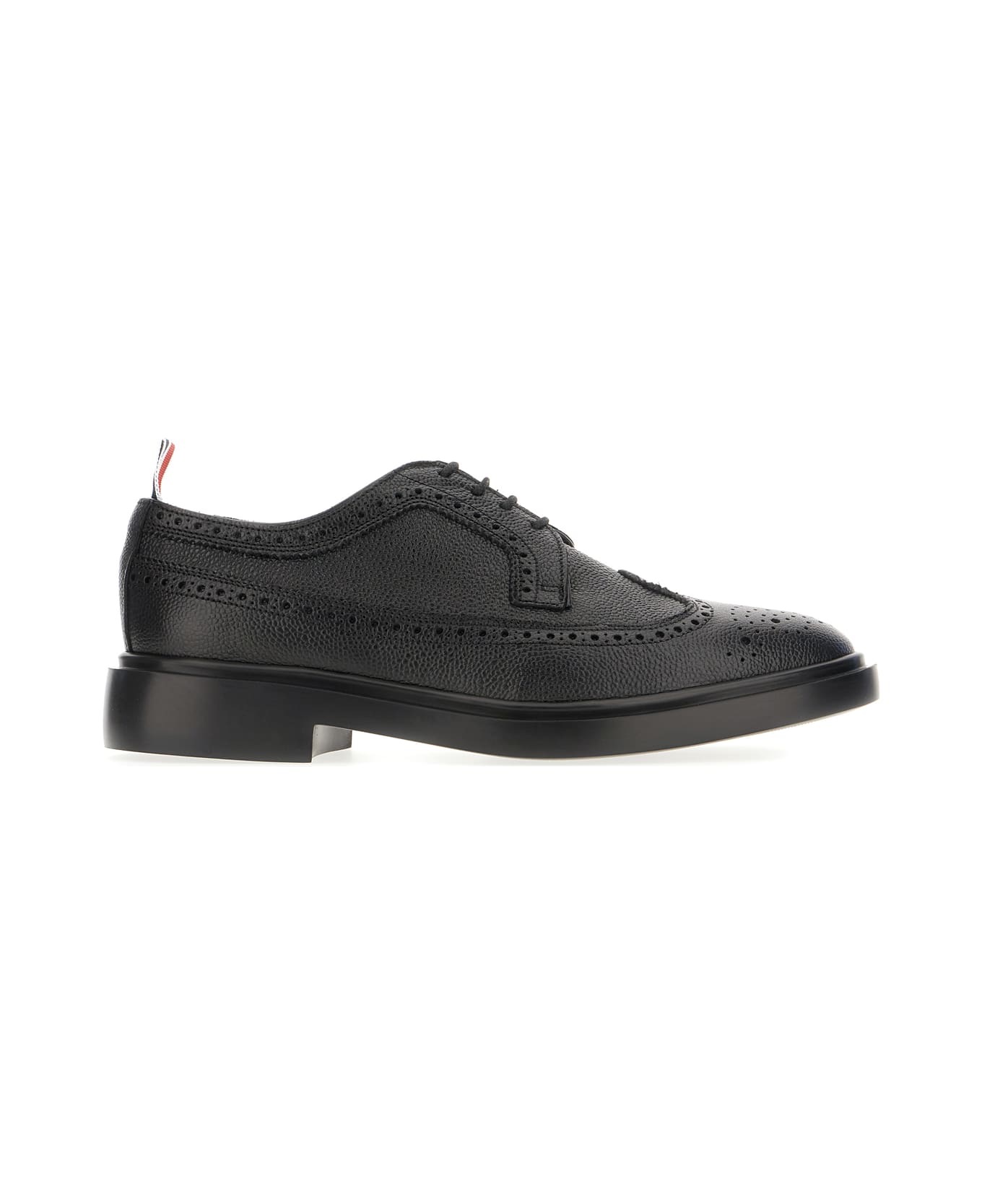 Thom Browne Black Leather Lace-up Shoes - BLACK