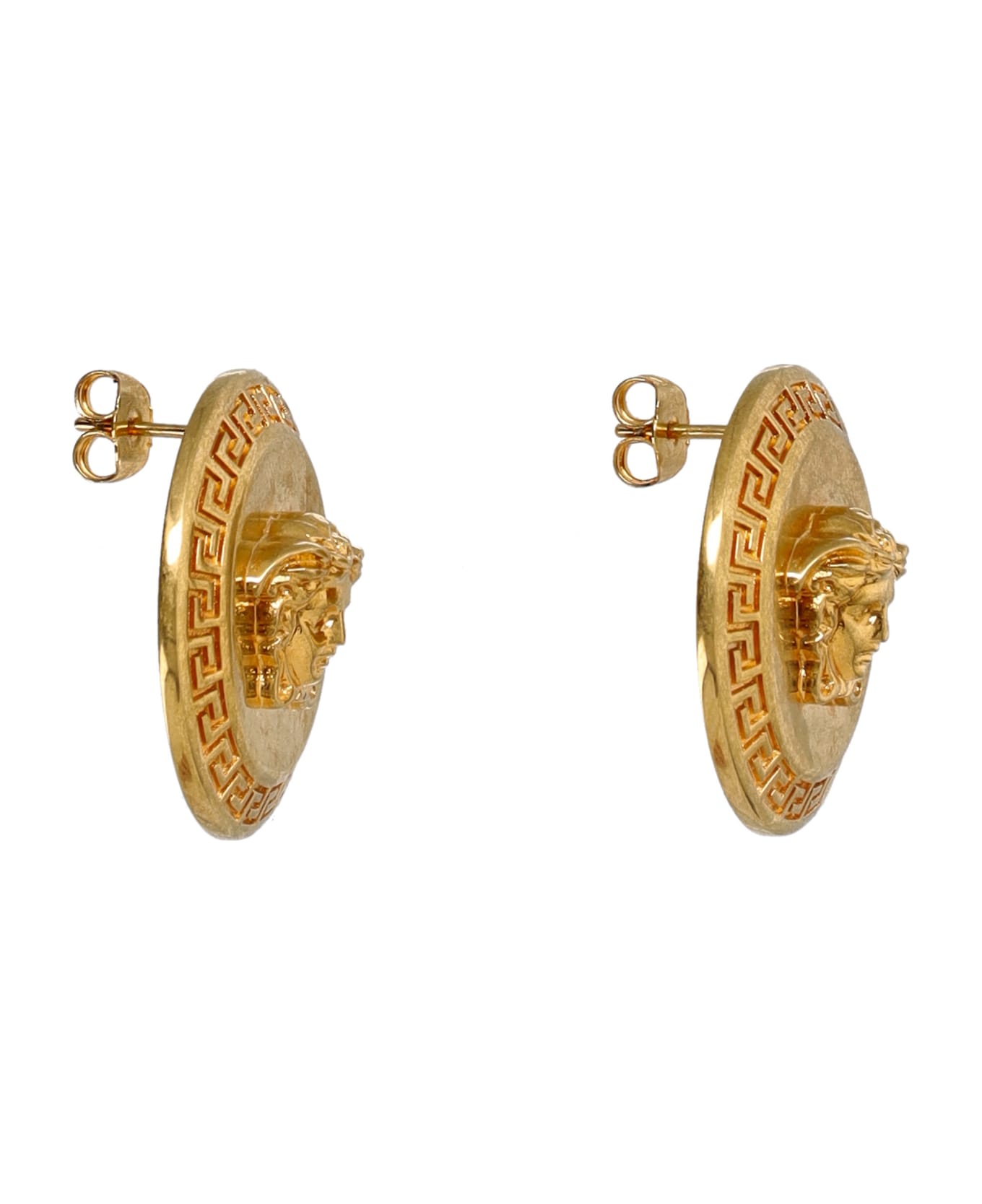 Versace Tribute Medusa Stud Earrings - GOLD