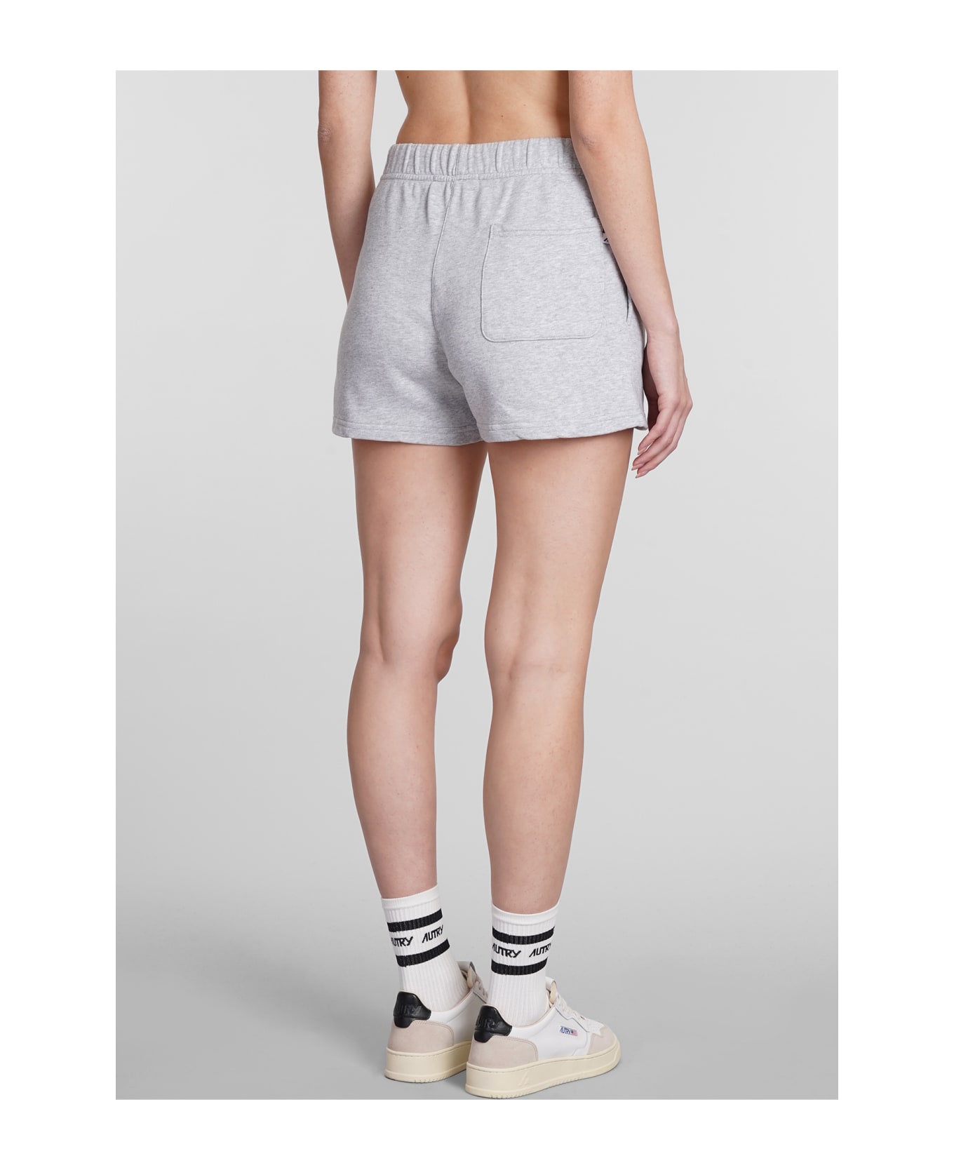Autry Shorts In Grey Cotton - grey