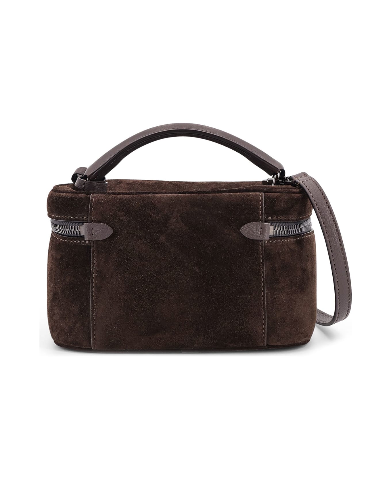 Brunello Cucinelli Suede Shoulder Bag - Corvino