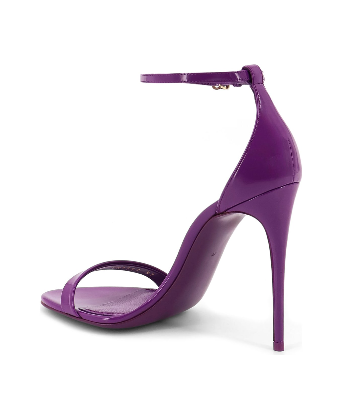 Dolce 
Gabbana Keira Patent Leather Sandals - VIOLA BRILLANTE 1