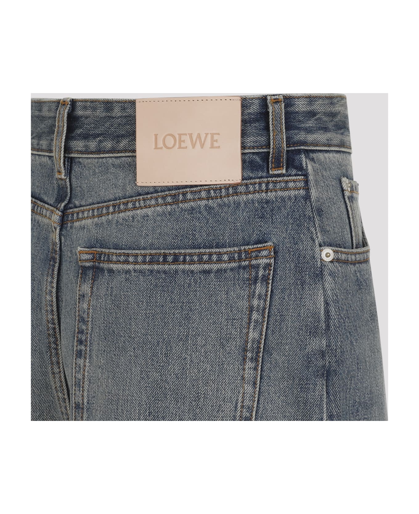 Loewe Wide Leg Jeans - Washed Denim