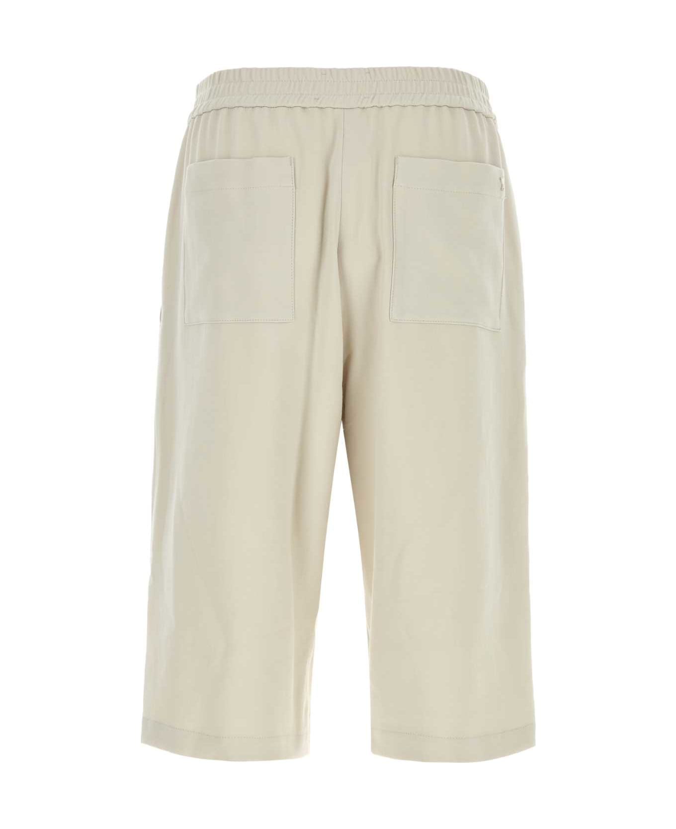 Ami Alexandre Mattiussi Chalk Cotton Bermuda Shorts - MASTIC