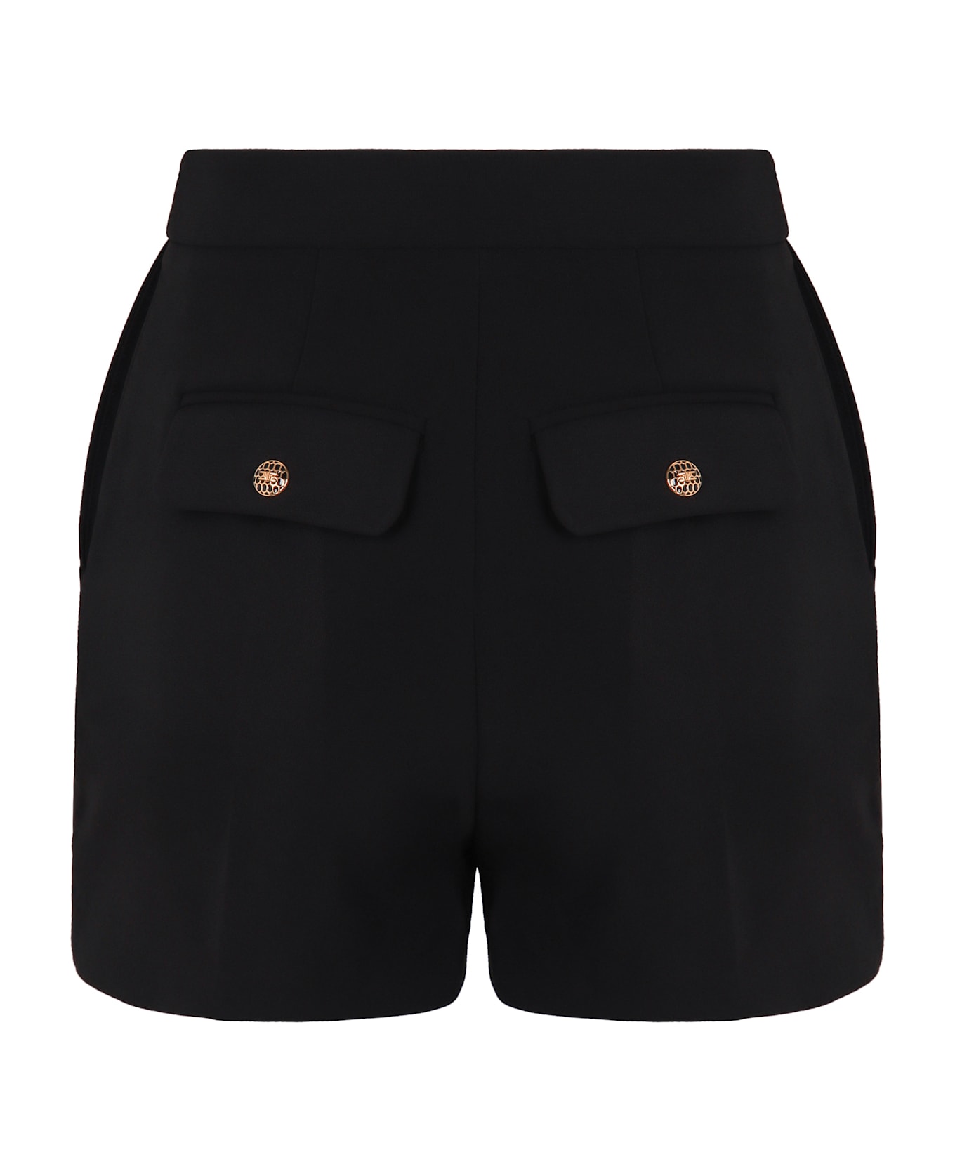 Elisabetta Franchi Lightweight Crêpe Shorts - black