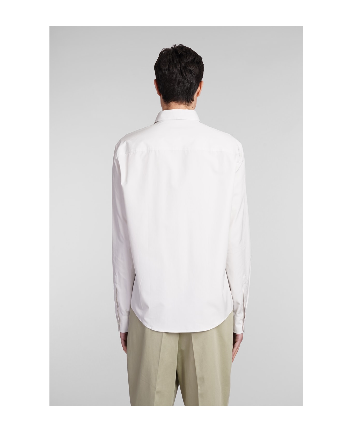 Ami Alexandre Mattiussi Shirt In Grey Cotton - grey
