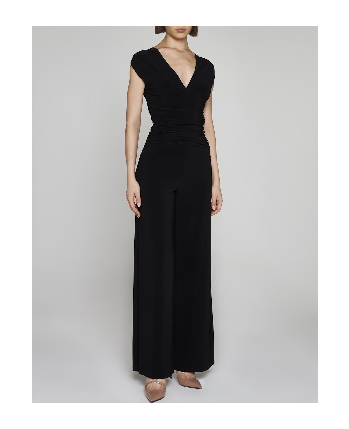 Norma Kamali Jersey Jumpsuit - Black