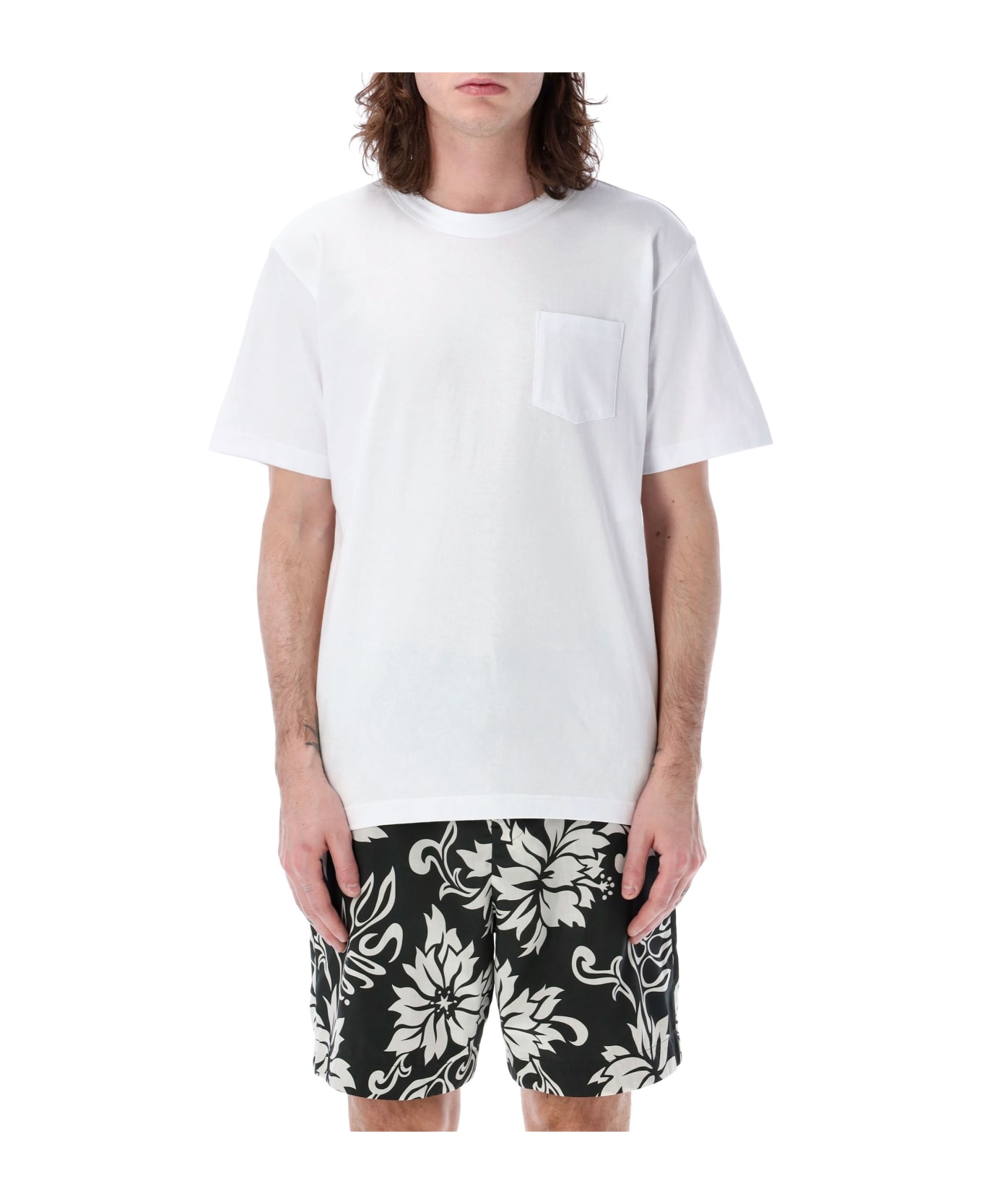 Sacai Side Zip Cotton T-shirt - WHITE シャツ