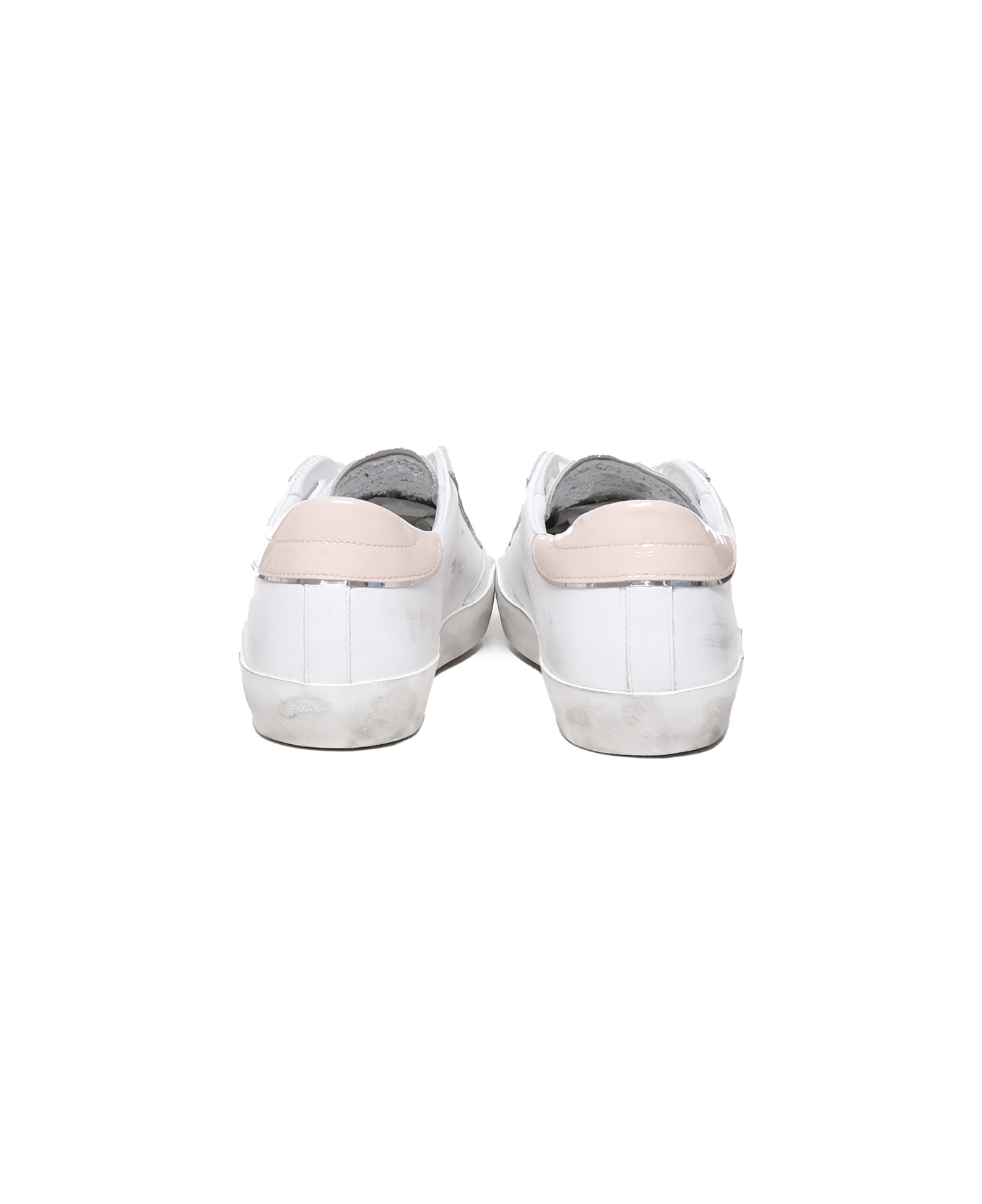 Philippe Model Prsx Casual Leather Sneaker - White, pink スニーカー