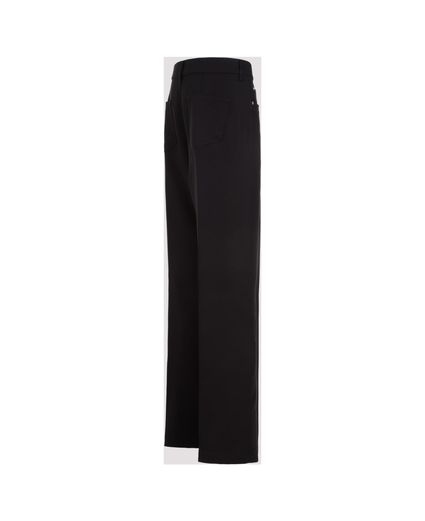 Rick Owens Geth Silk Wool Jeans - Black