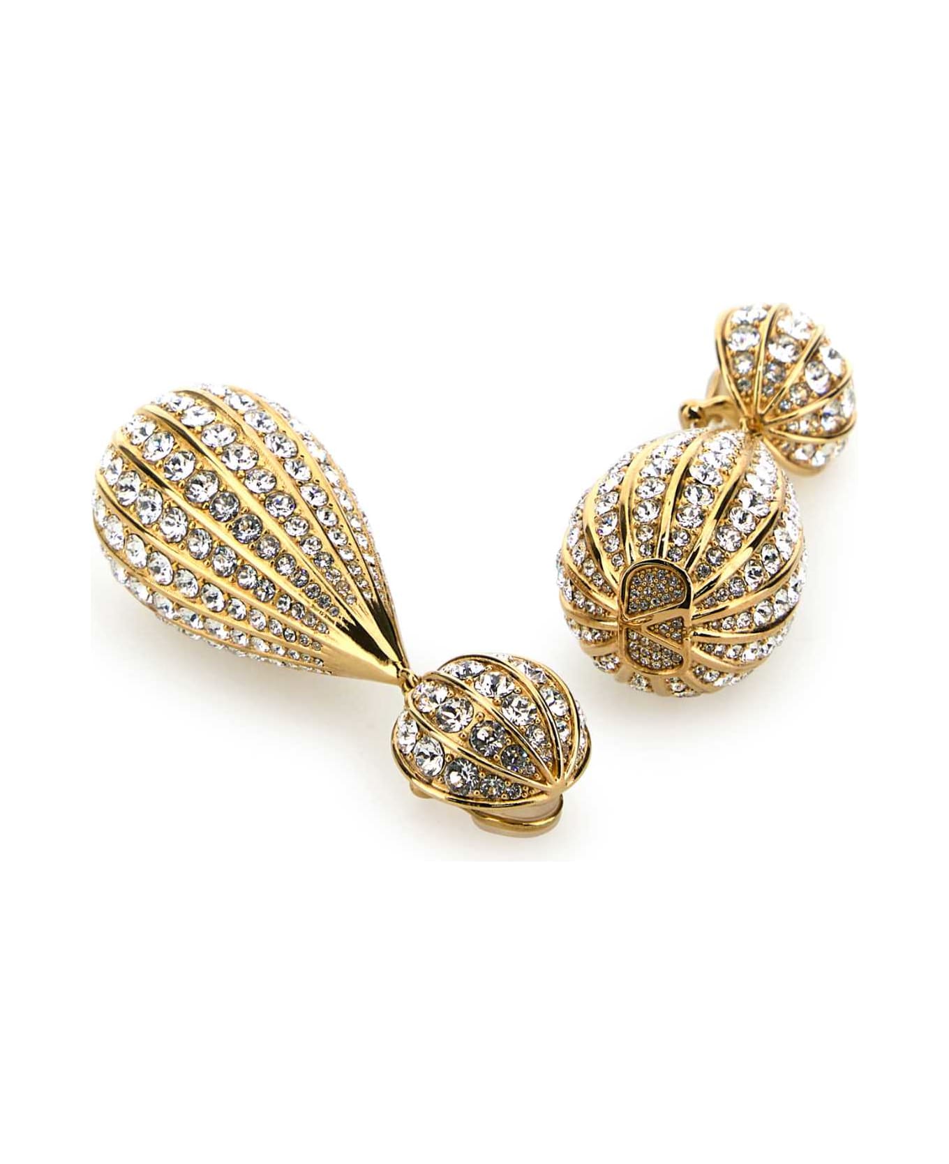 Valentino Garavani Embellished Metal Poetiques Des Gouttes Earrings - OROCRYSTAL
