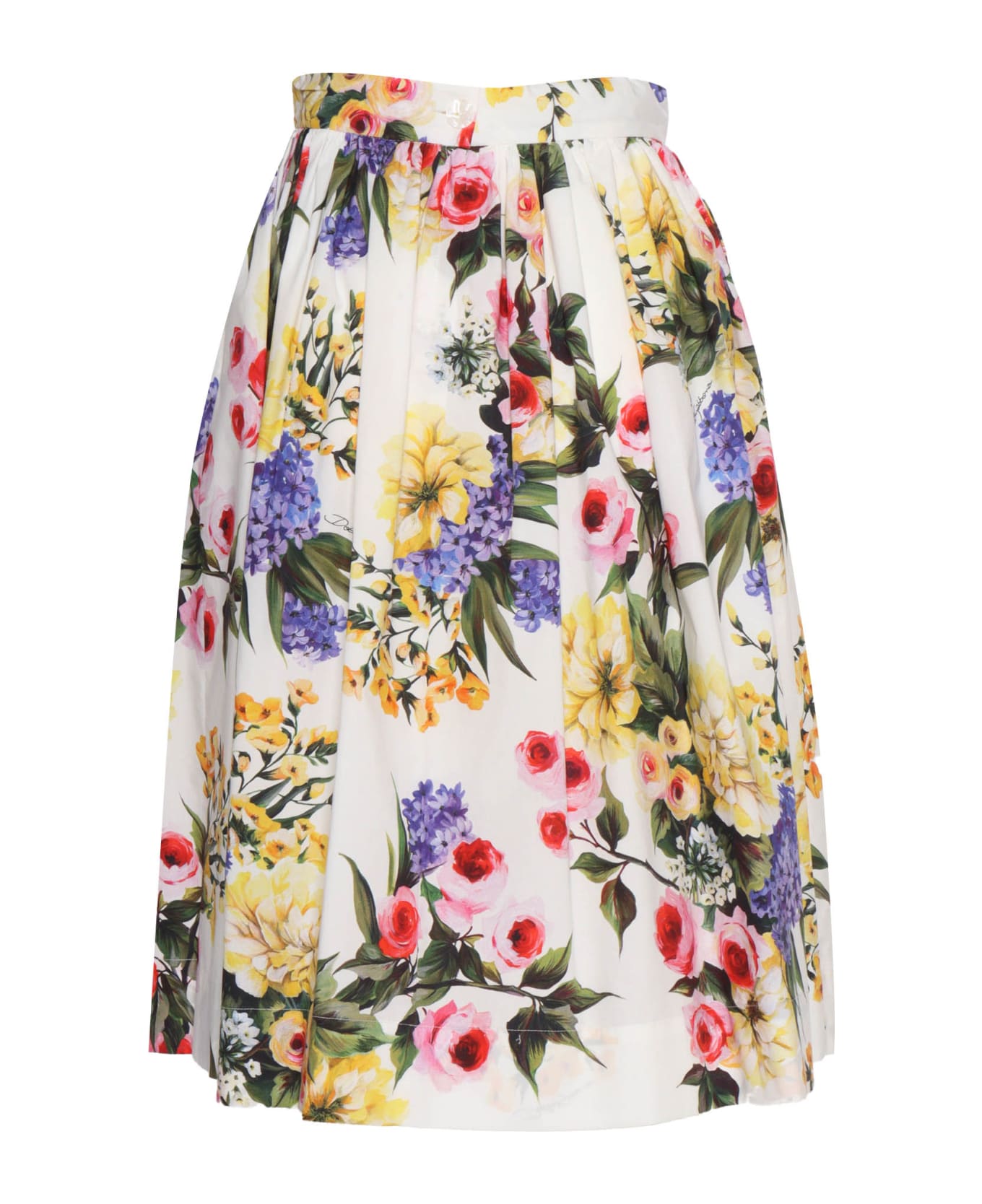 Dolce & Gabbana Floral D&g Skirt - GREEN